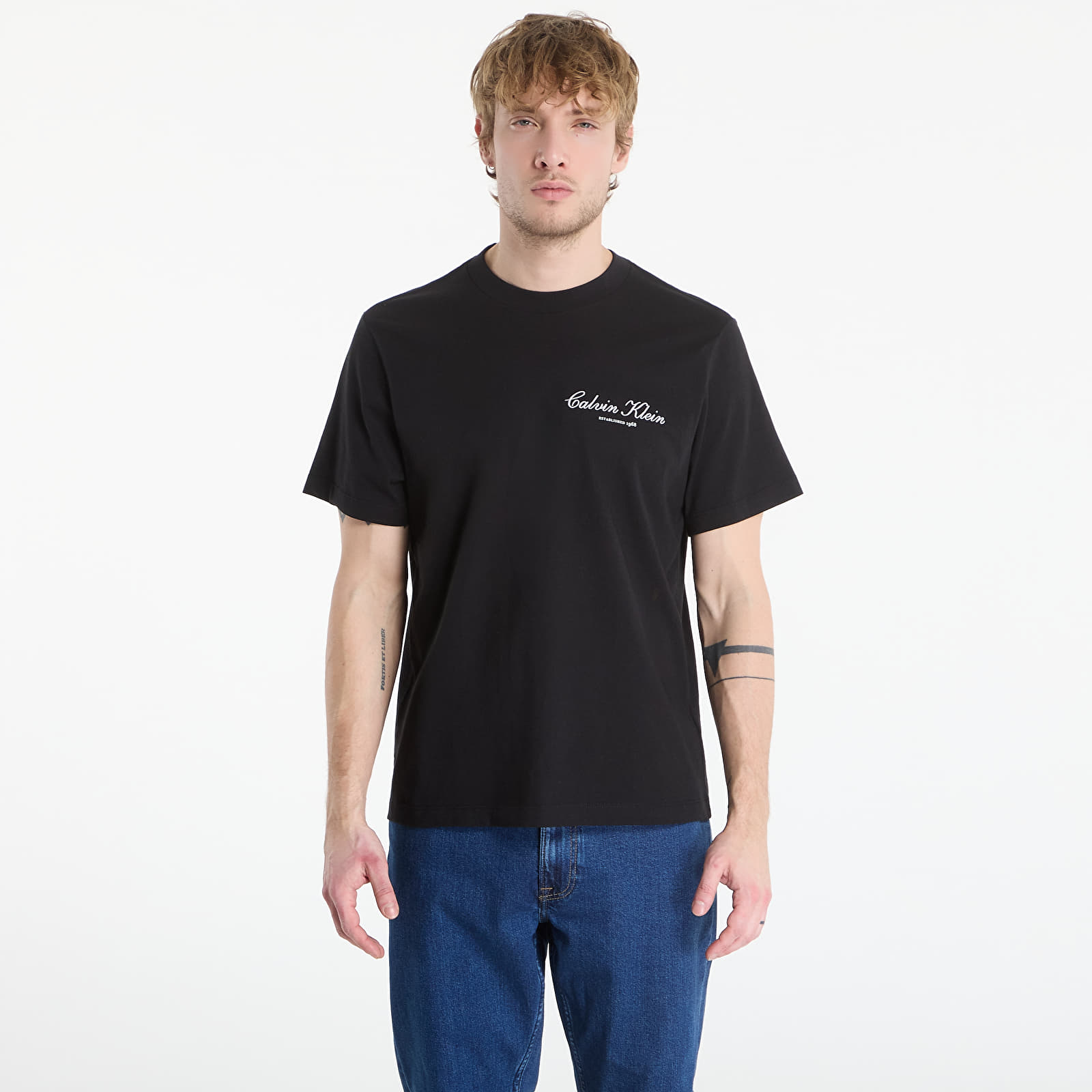 T-shirts til mænd Calvin Klein Jeans 20S March Graphic Seasonal Tee Black