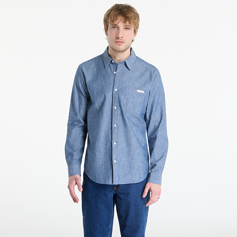 Skjorte Calvin Klein Jeans Ls Chambray Classic Shirt Blue Descent