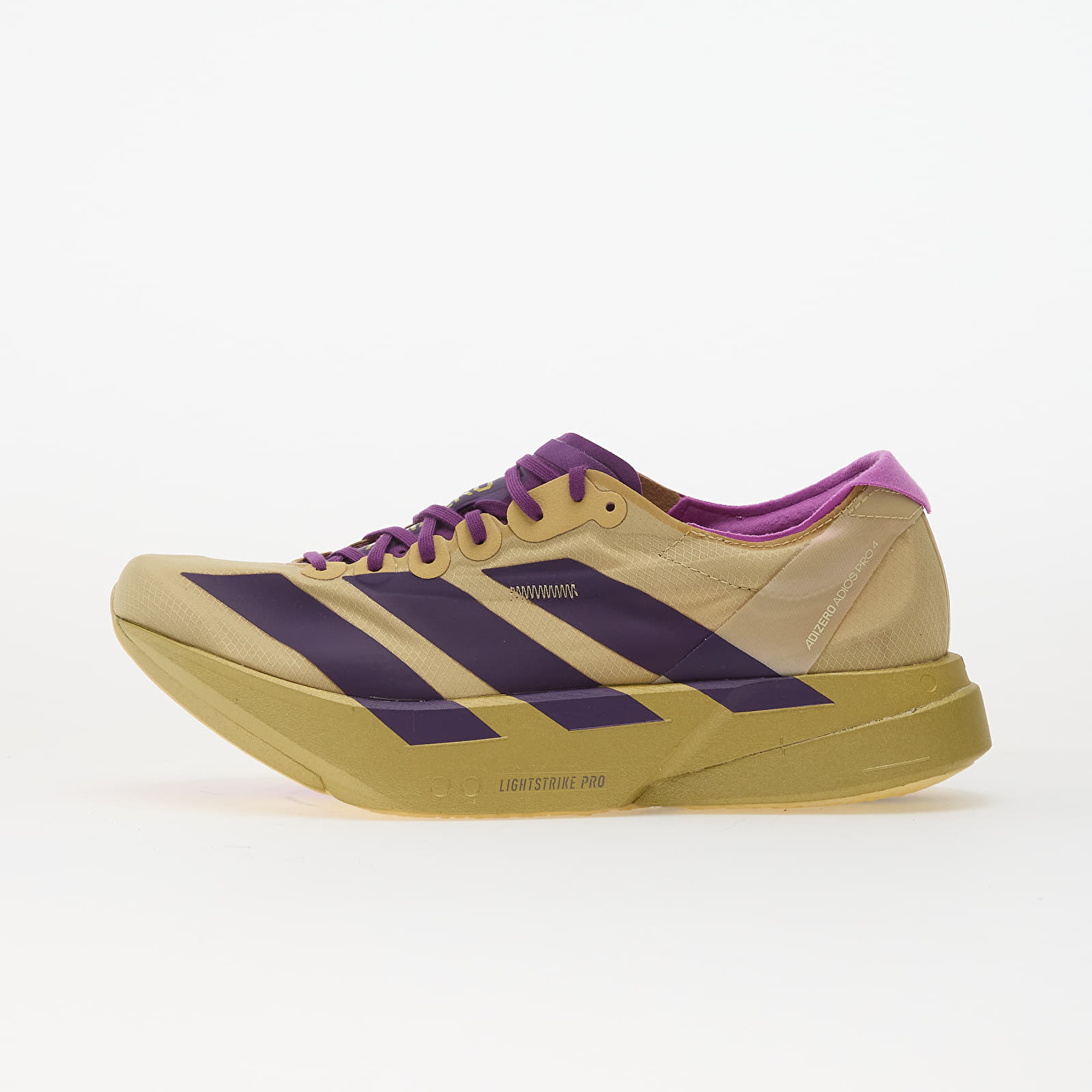 Men's shoes adidas Adizero Adios Pro 4 Sand/ Rich Purple/ Gold Met.