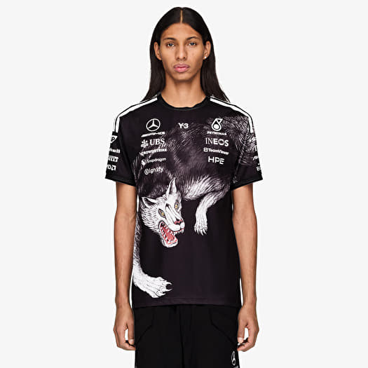 Jersey Y-3 Mercedes AMG Petronas Formula 1 Team Driver Short Sleeve Jersey Black