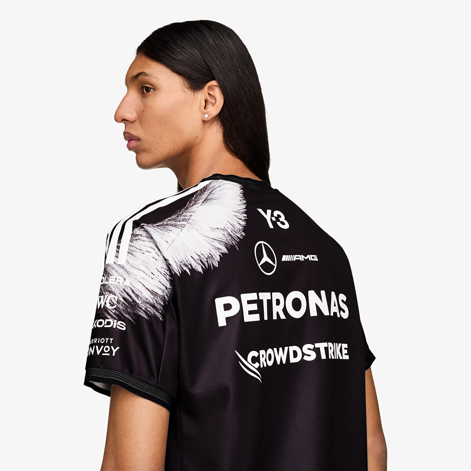 Джерси Y-3 Mercedes AMG Petronas Formula 1 Team Driver Short Sleeve Jersey Black