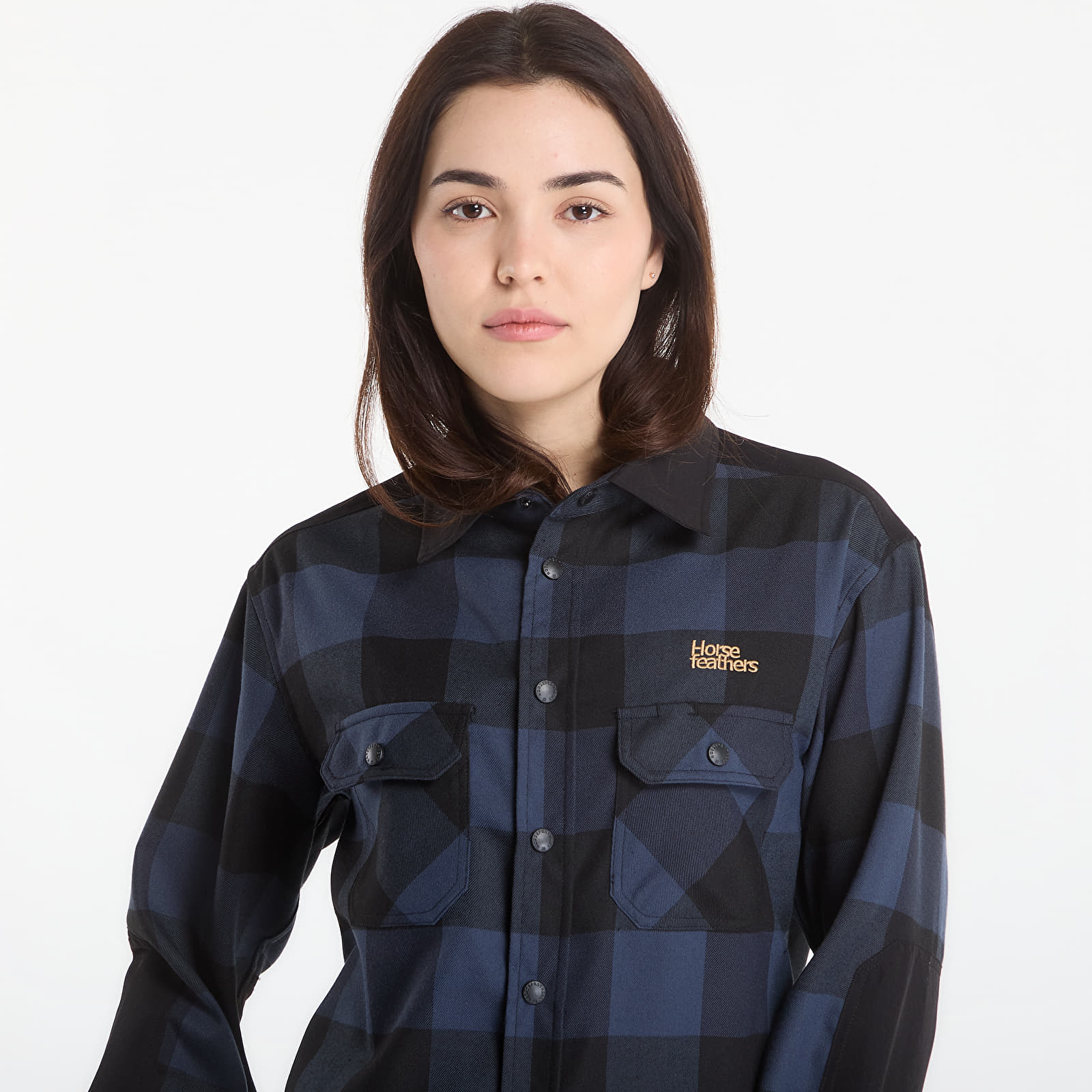 Мъжки ризи Horsefeathers Prom Shirt Indigo