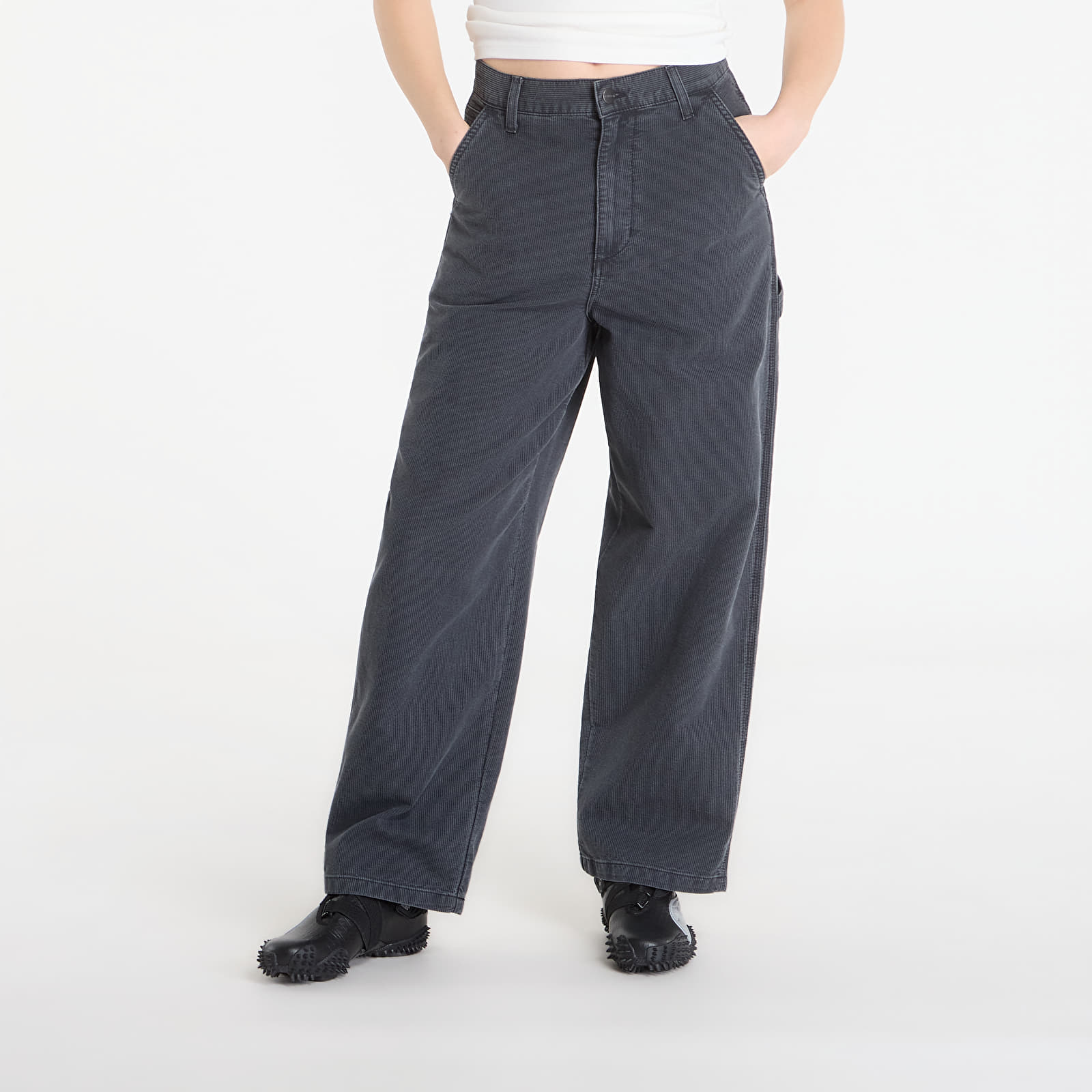Men's trousers Carhartt WIP Parrish Pant Obsidian