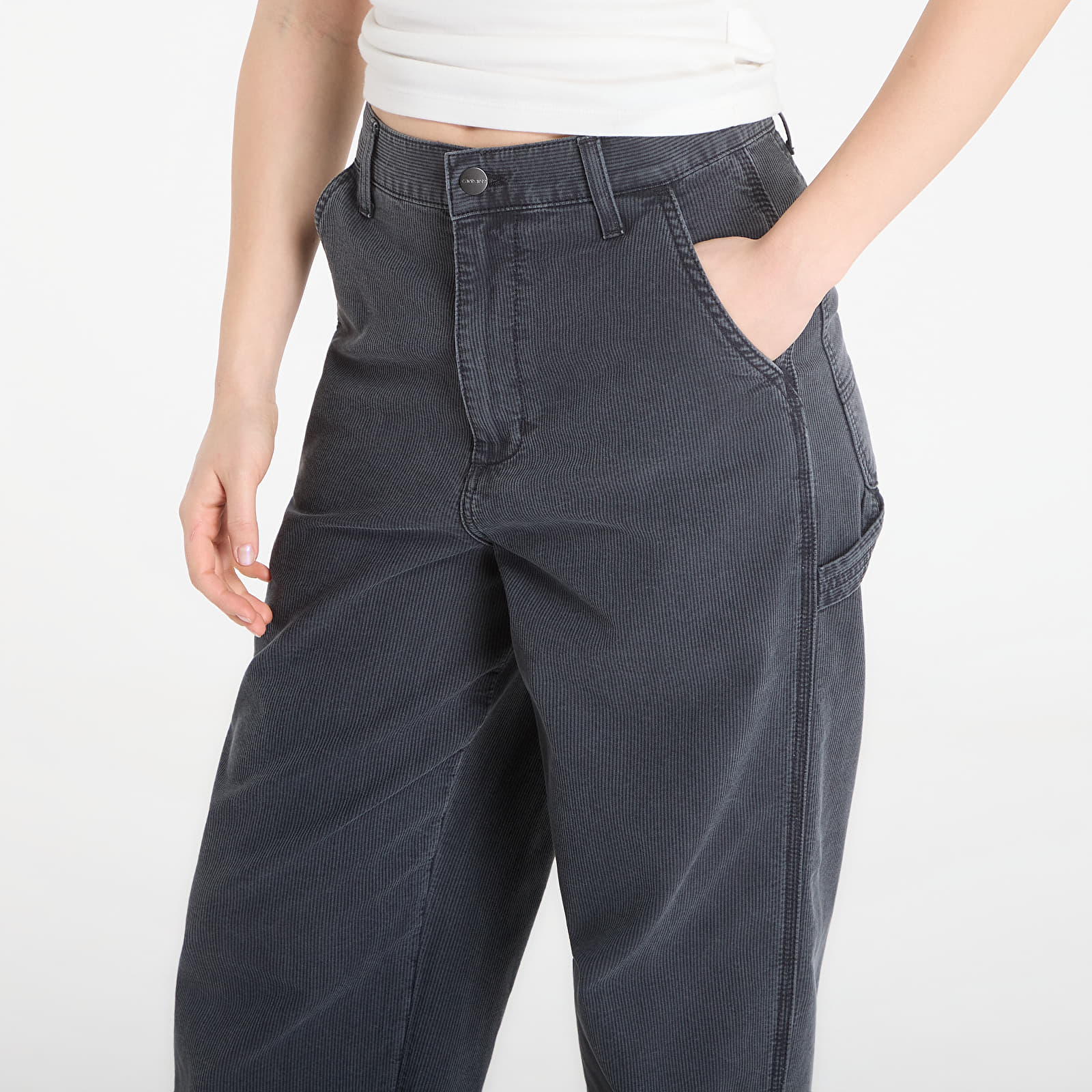 Men's trousers Carhartt WIP Parrish Pant Obsidian