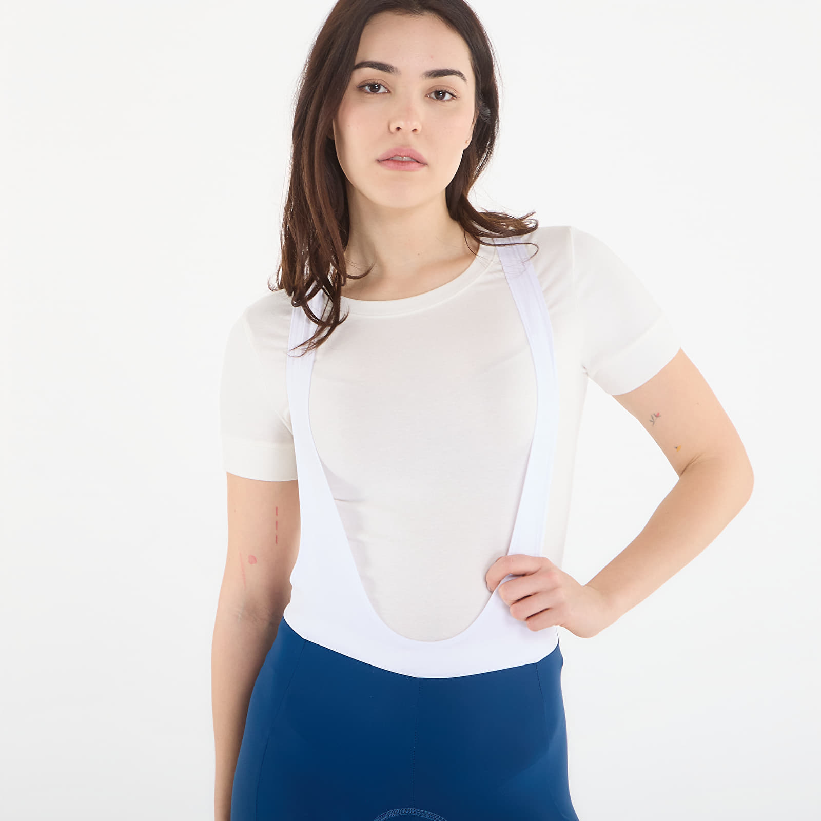 Sieviešu šorti Rapha Women's Core Bib Shorts Jewelled Blue/ White