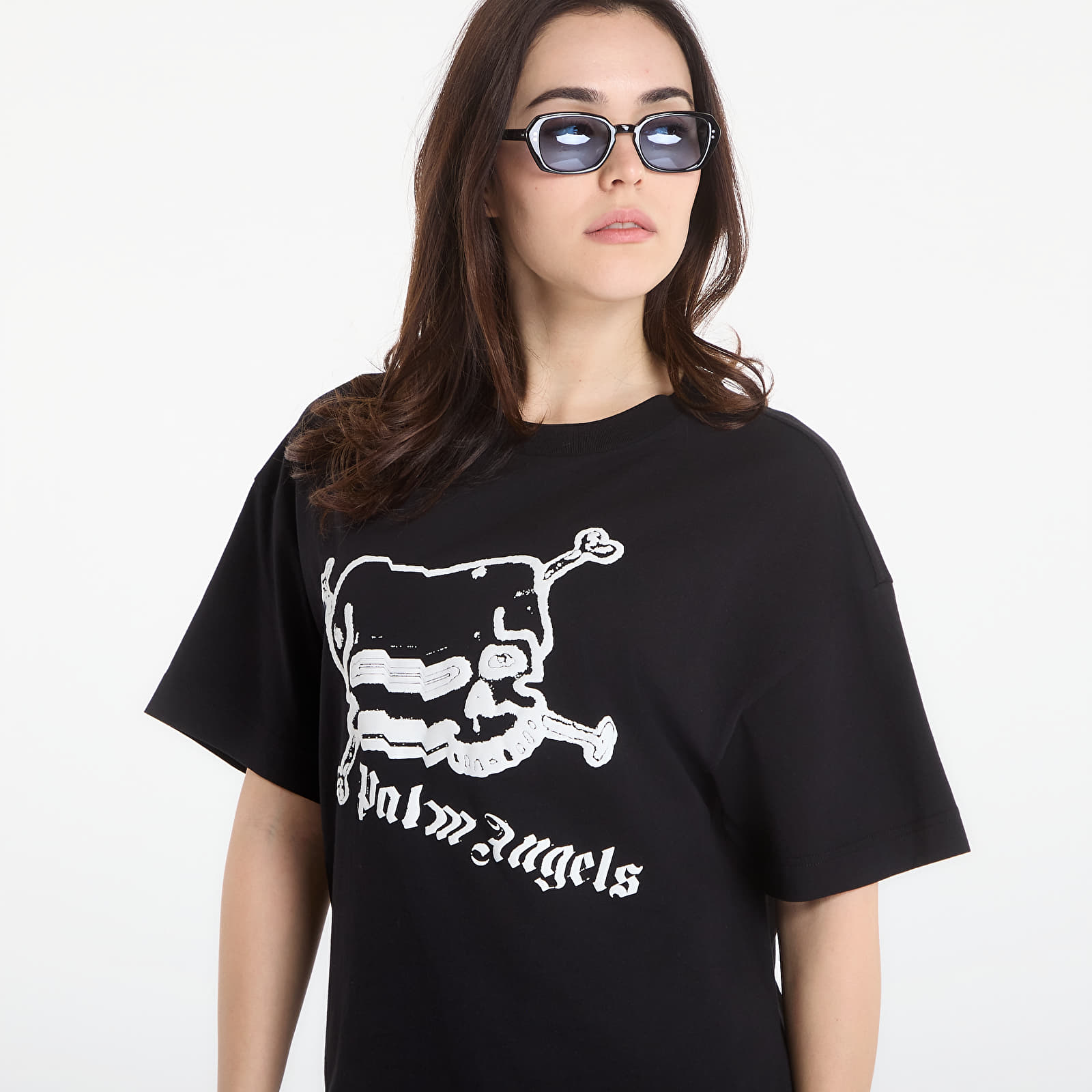 Majice T-shirt Palm Angels Skull Regular Tee UNISEX Black/ Off White