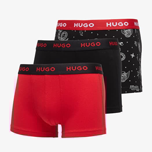 Bokserice Hugo Boss Trunk 3-Pack Design Multicolor