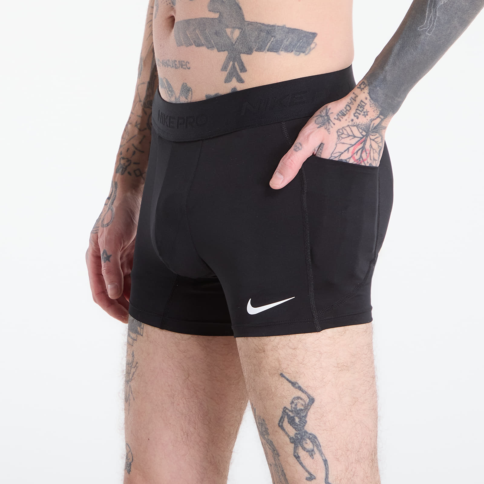 Pantaloncini Nike Pro Men's Dri-FIT Brief Shorts Black/ White