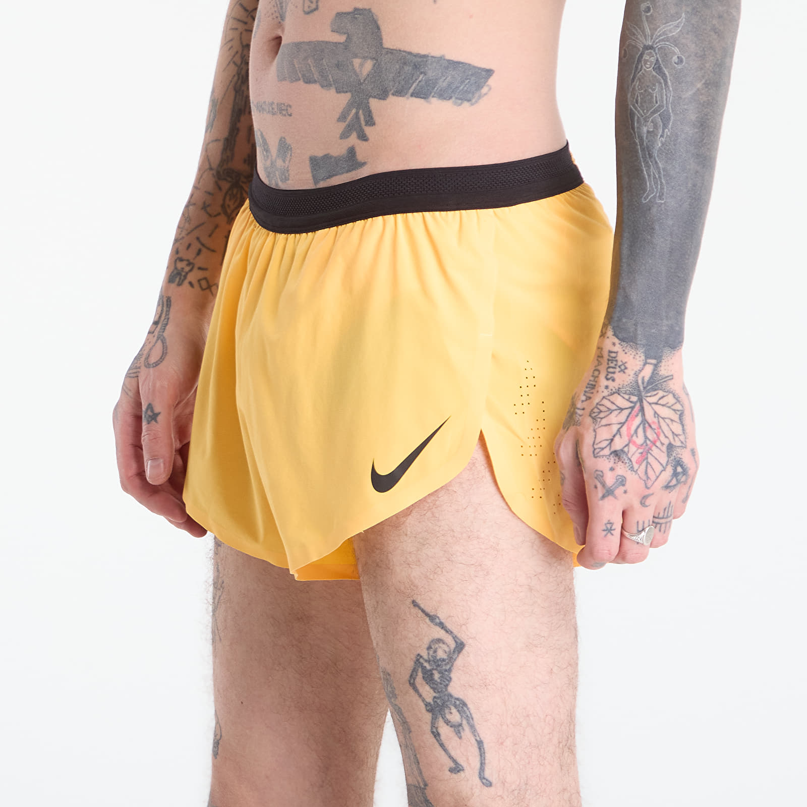 Calções de homem Nike AeroSwift Men's Dri-FIT ADV 2" Brief-Lined Running Shorts Laser Orange/ Black
