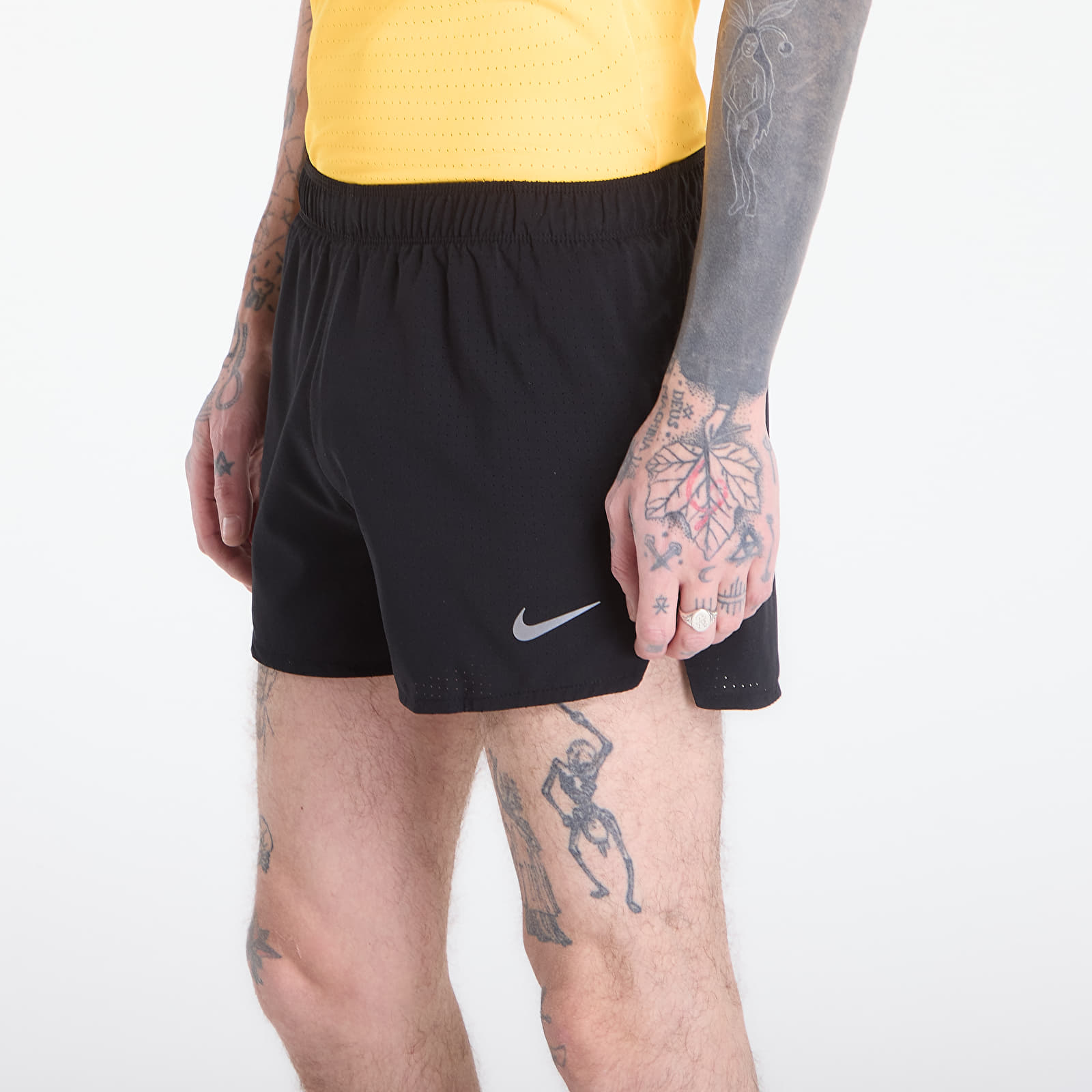 Pantaloncini Nike Fast Men's Dri-FIT 3" Brief-Lined Running Shorts Black/ Black/ Reflective Silv