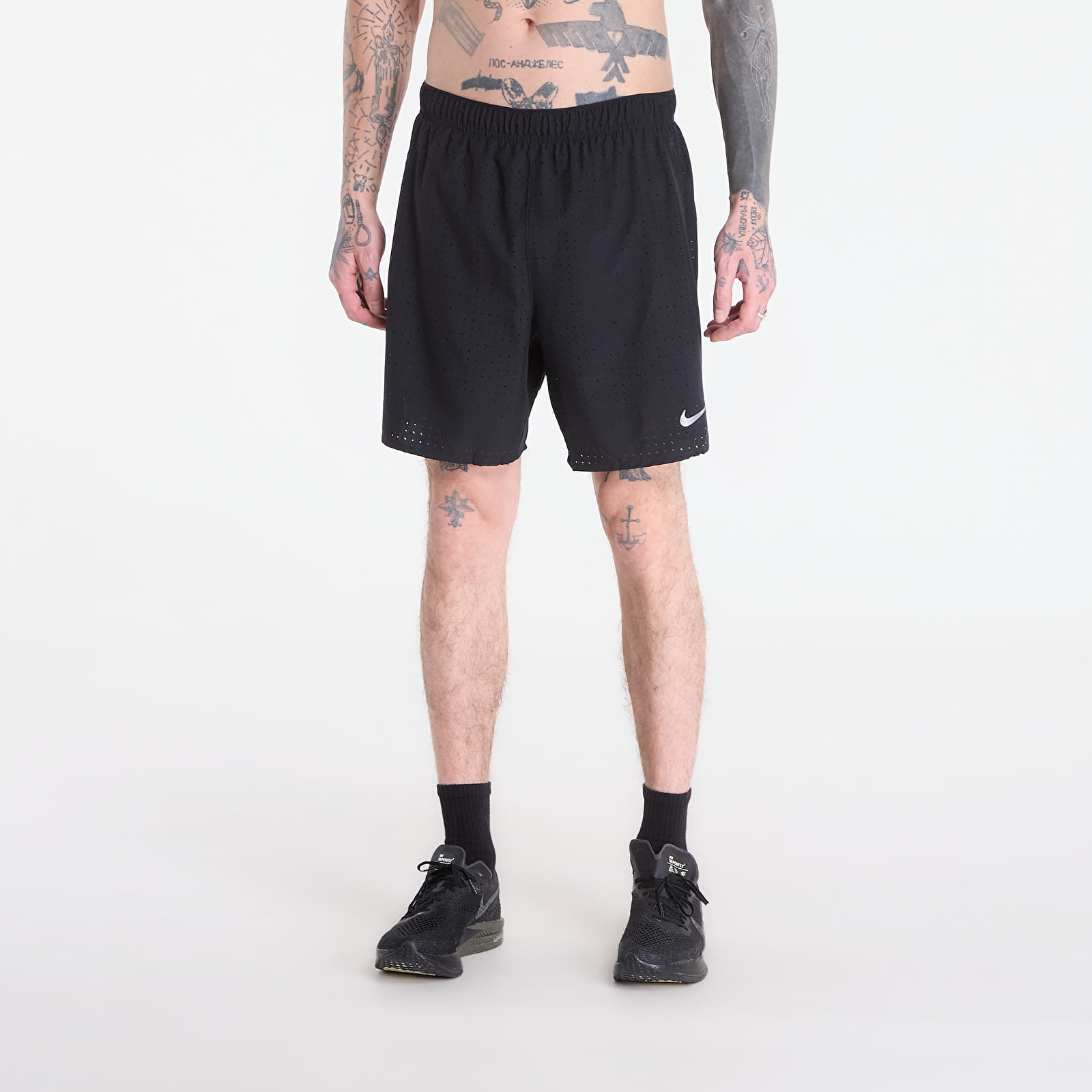 Moške kratke hlače Nike Challenger Breathe Men's Dri-FIT 7" 2-in-1 Running Shorts Black/ Black/ Black/ Reflective Silv