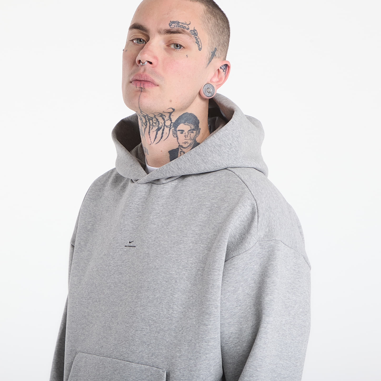 Felpe Nike Standard Issue Men's Therma-FIT Brushed Basketball Pullover Hoodie Dk Grey Heather/ Black