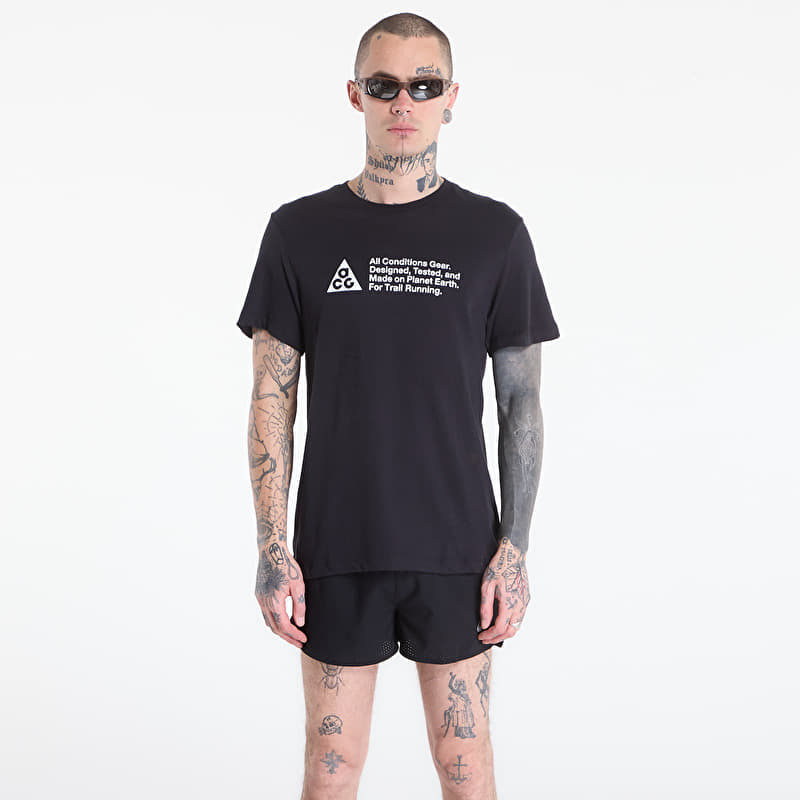 T-skjorte Nike ACG Men's Dri-FIT Trail Running T-Shirt Black