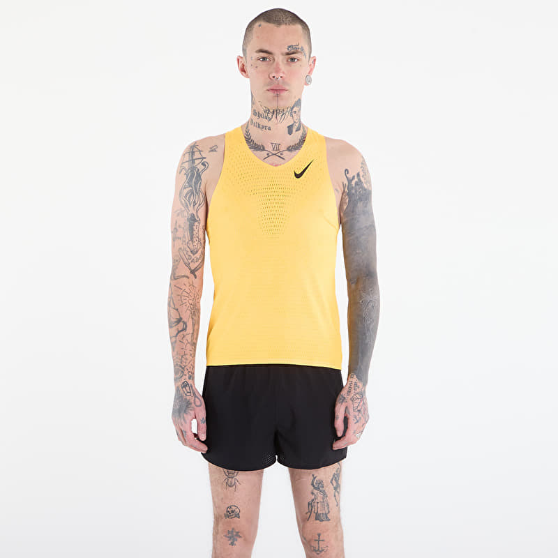 Tank top Nike AeroSwift Men's Dri-FIT ADV Running Singlet Laser Orange/ Black