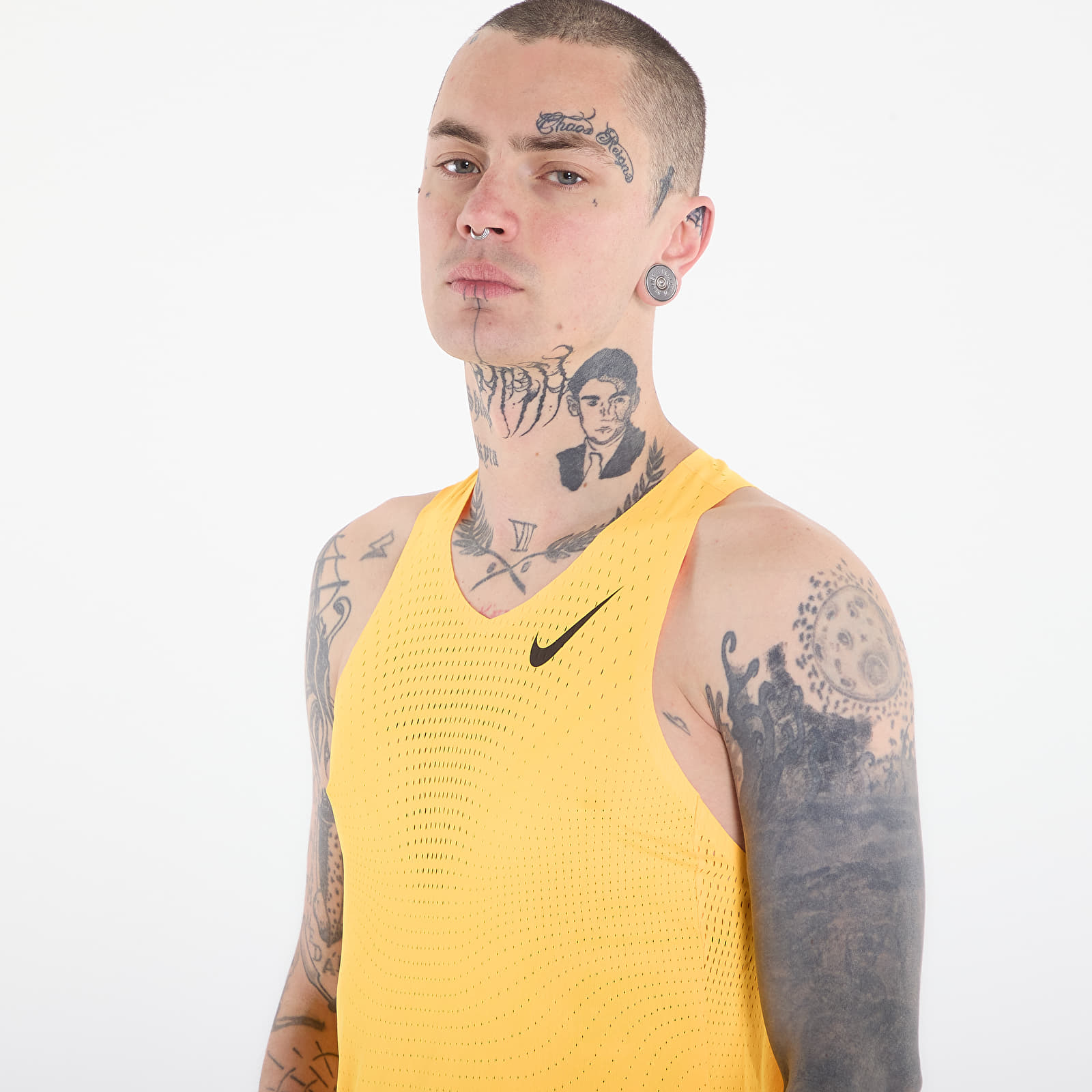 Canotta Nike AeroSwift Men's Dri-FIT ADV Running Singlet Laser Orange/ Black