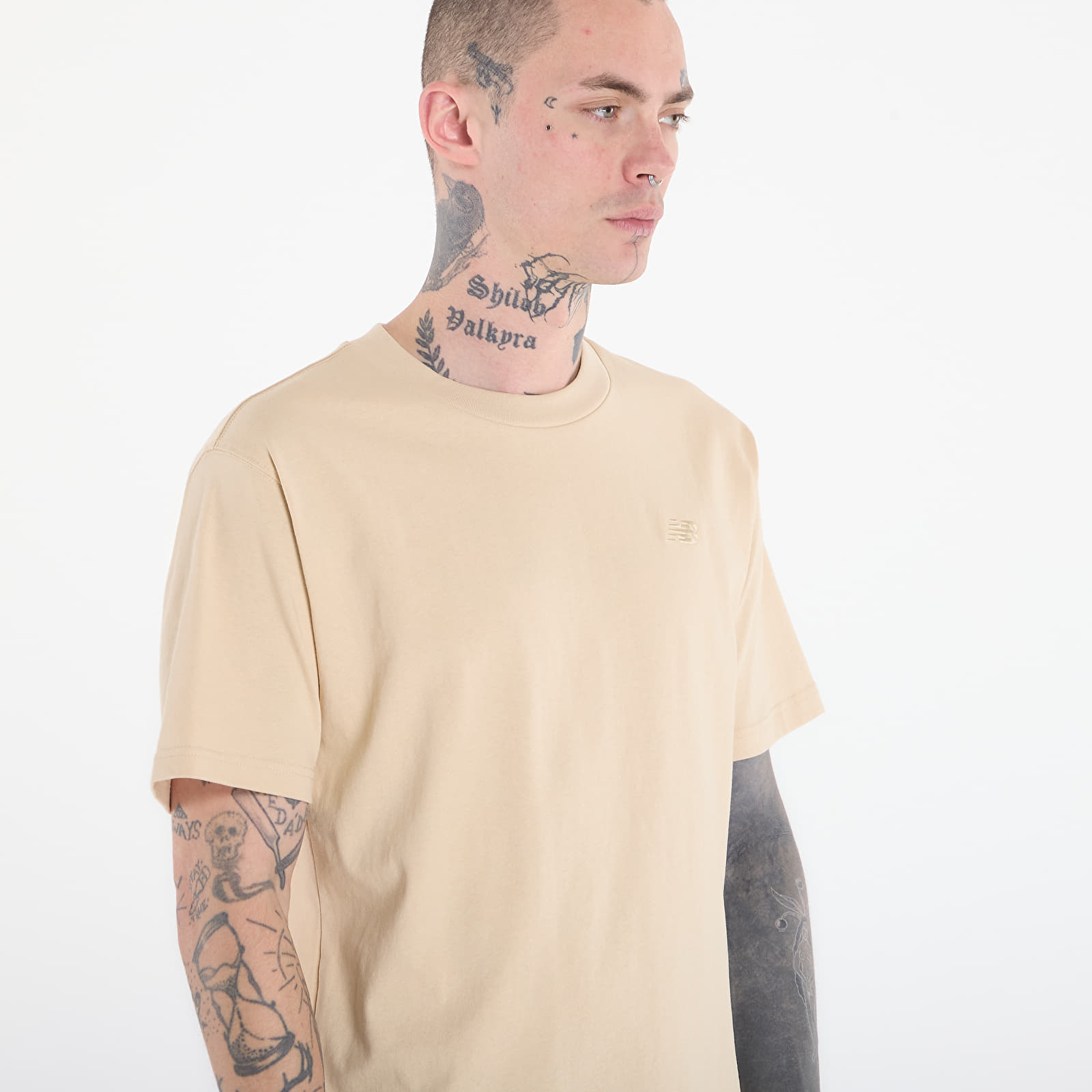 Majice T-shirt New Balance Athletics Cotton T-Shirt Toasted Sesame