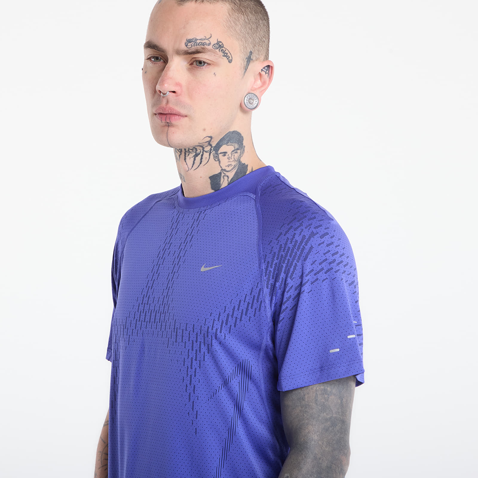 Magliette Nike Stride Plus Men's Dri-FIT ADV Short-Sleeve Running Top Lapis/ Deep Royal Blue/ Reflective Silv