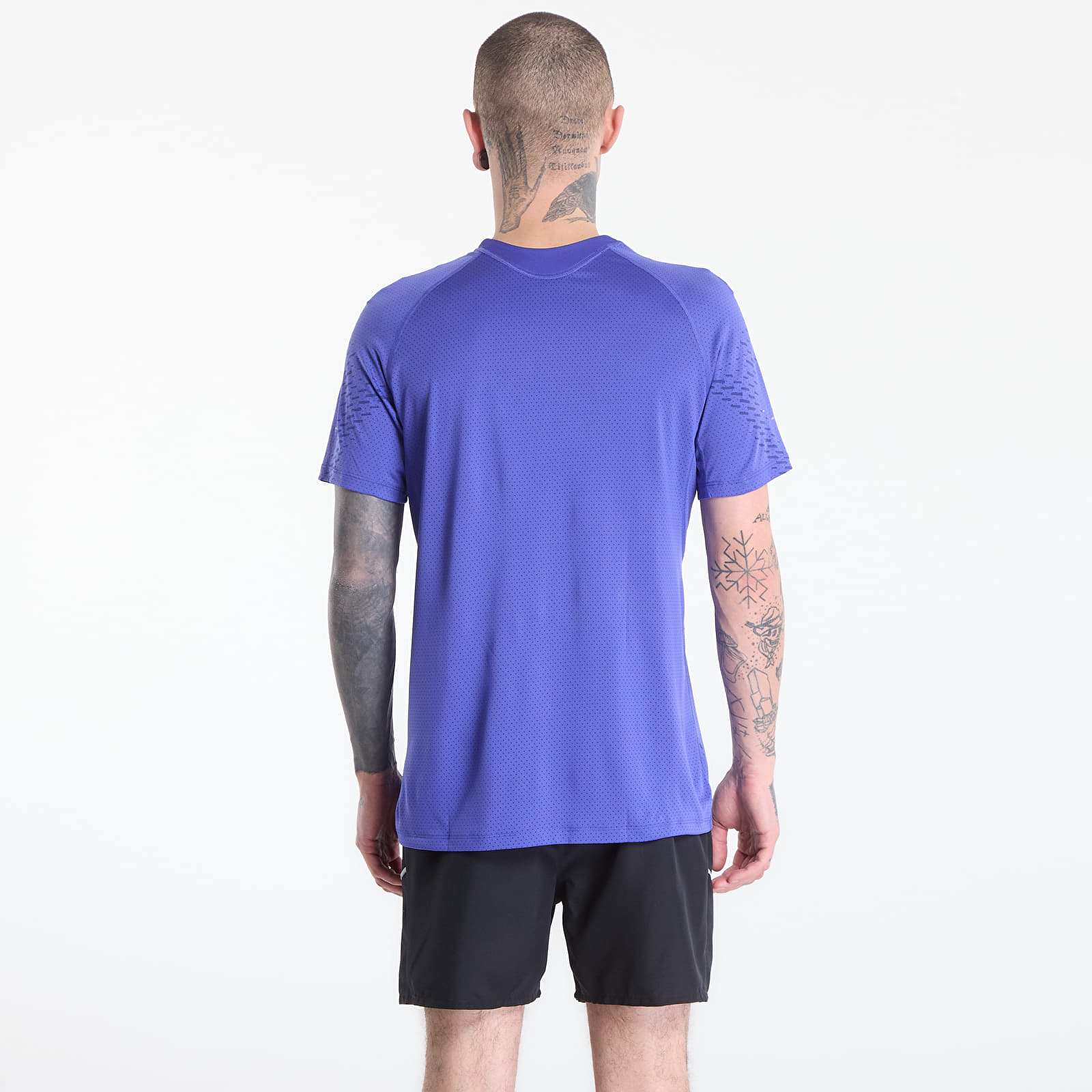 Magliette Nike Stride Plus Men's Dri-FIT ADV Short-Sleeve Running Top Lapis/ Deep Royal Blue/ Reflective Silv