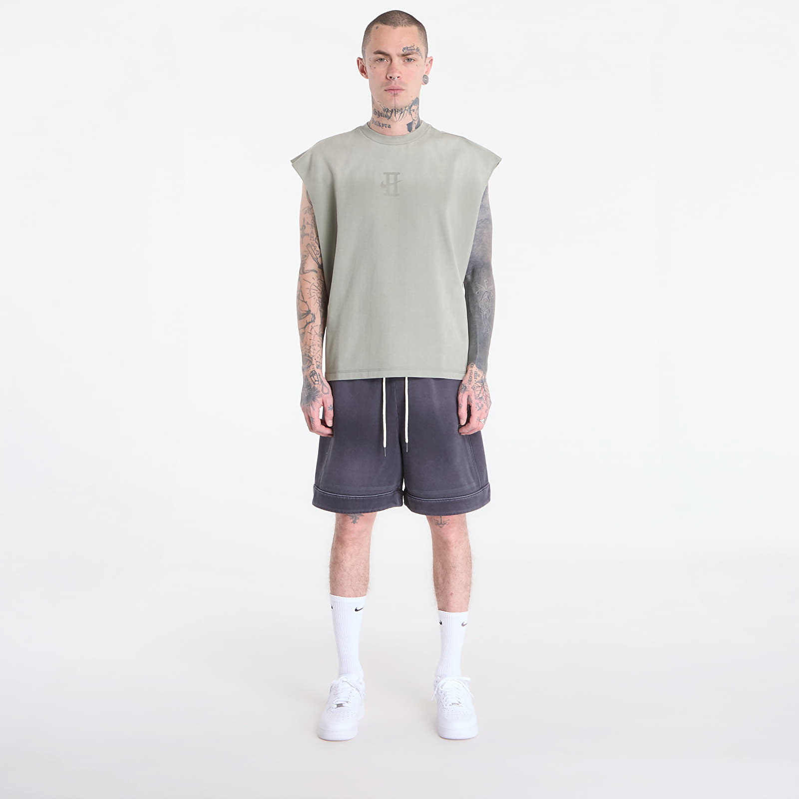 Magliette Nike Book Standard Issue Men's Dri-FIT Sleevleless Game Top Dark Stucco