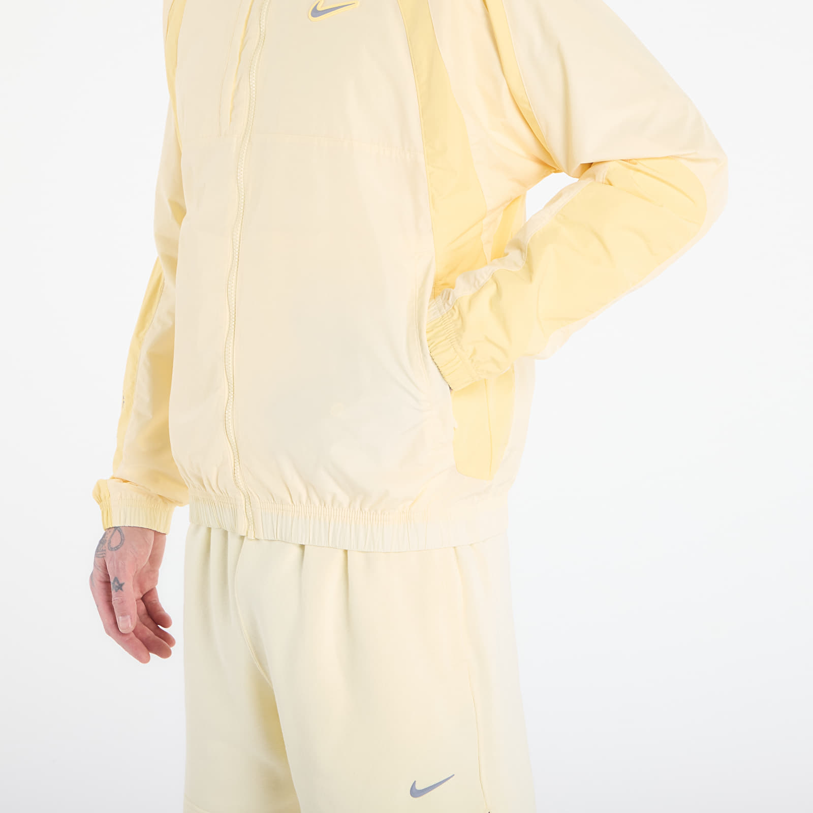 Giacche Nike x NOCTA Northstar Nylon Track Jacket Alabaster/ Lt Laser Orange/ Stealth