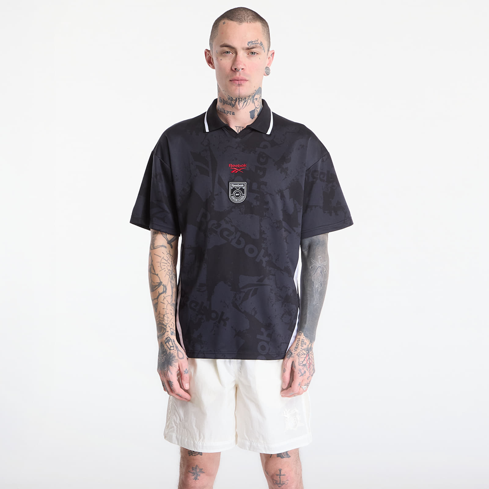 Джърси Reebok Street Sport Football Jersey Black/White M