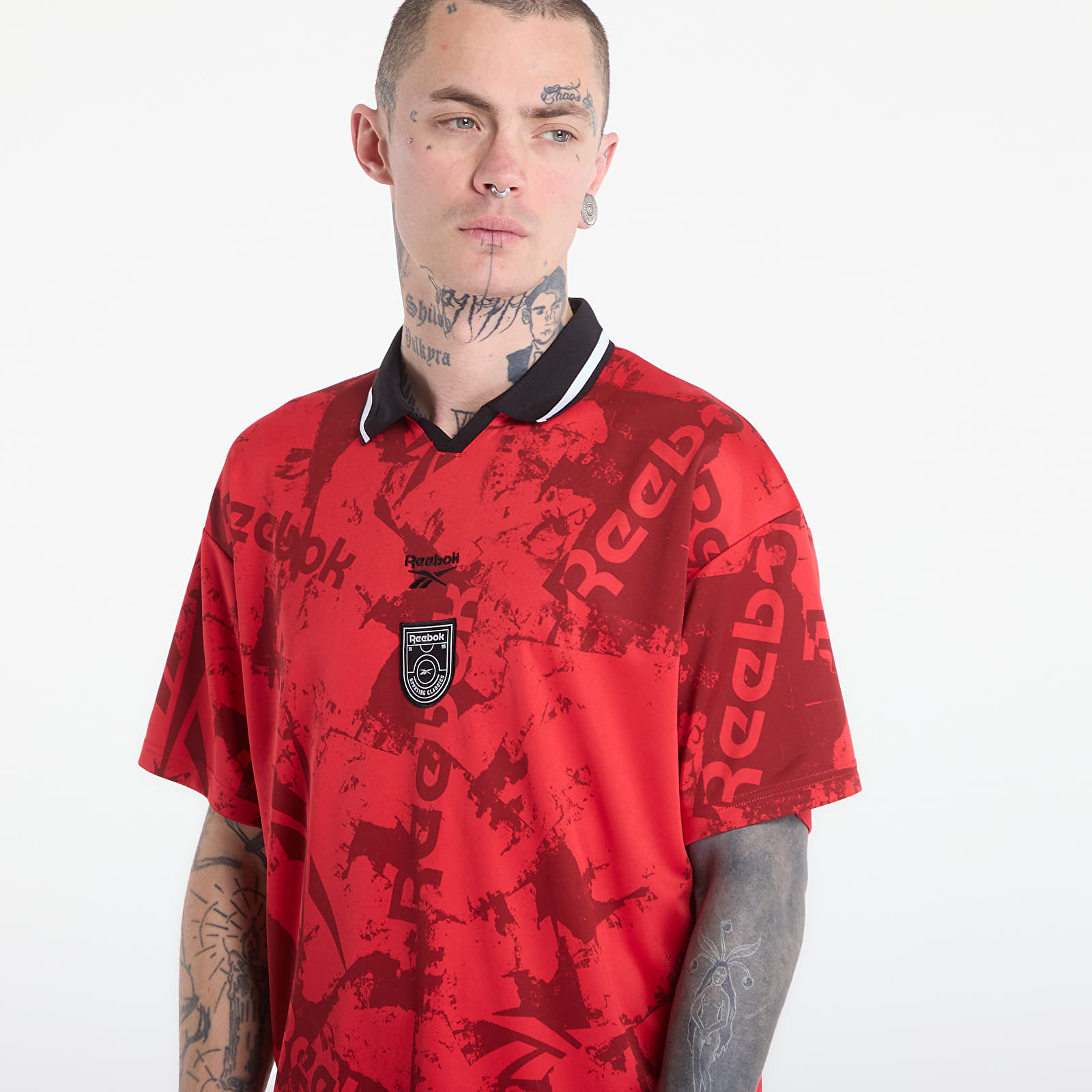 Camisetas Reebok Street Sport Football Jersey Vector Red/Black