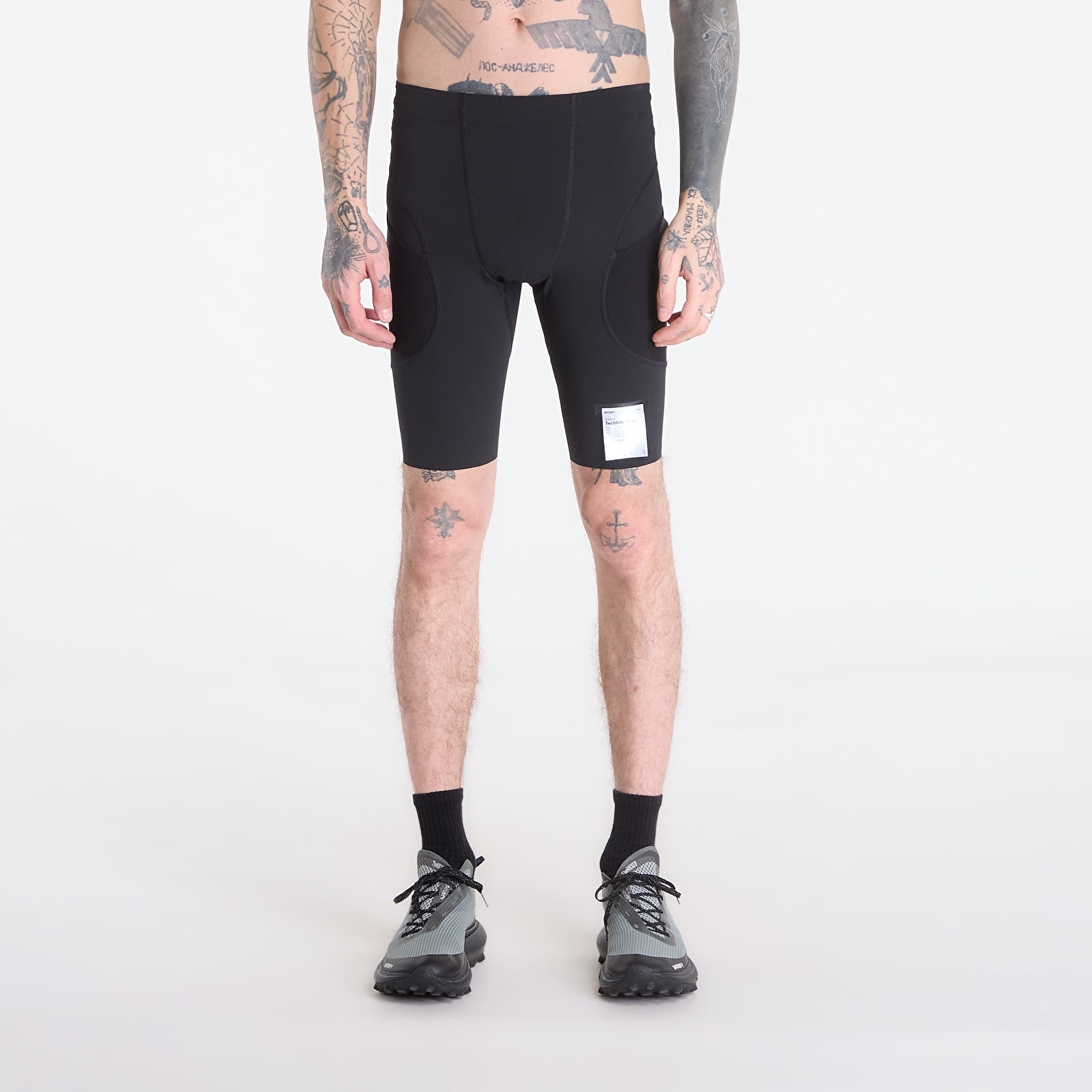 Pantalones cortos Satisfy TechSilk Evo 9 Half Tights Black
