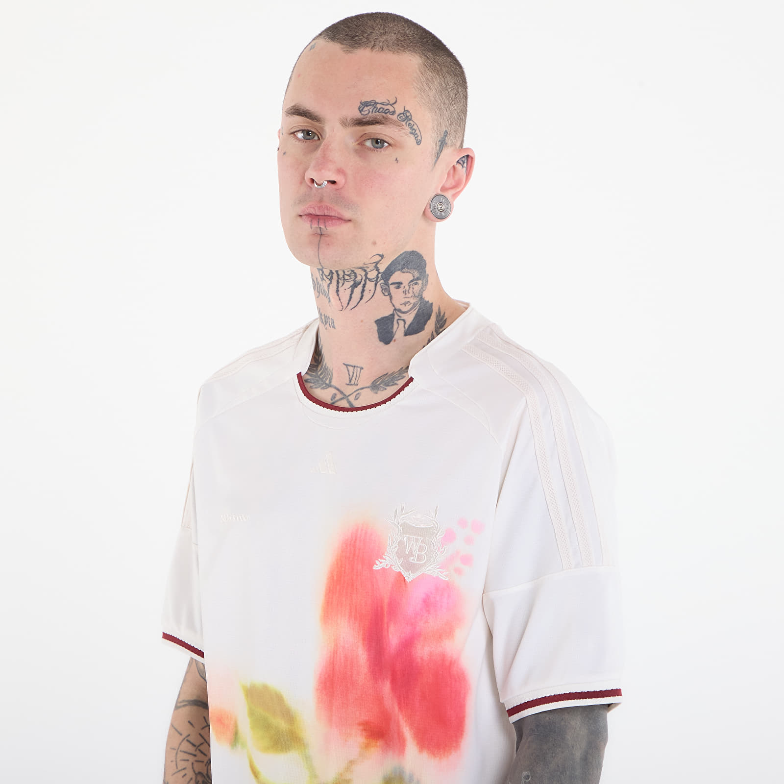 Maillots pour hommes adidas x Wales Bonner Football Jersey Chalk White