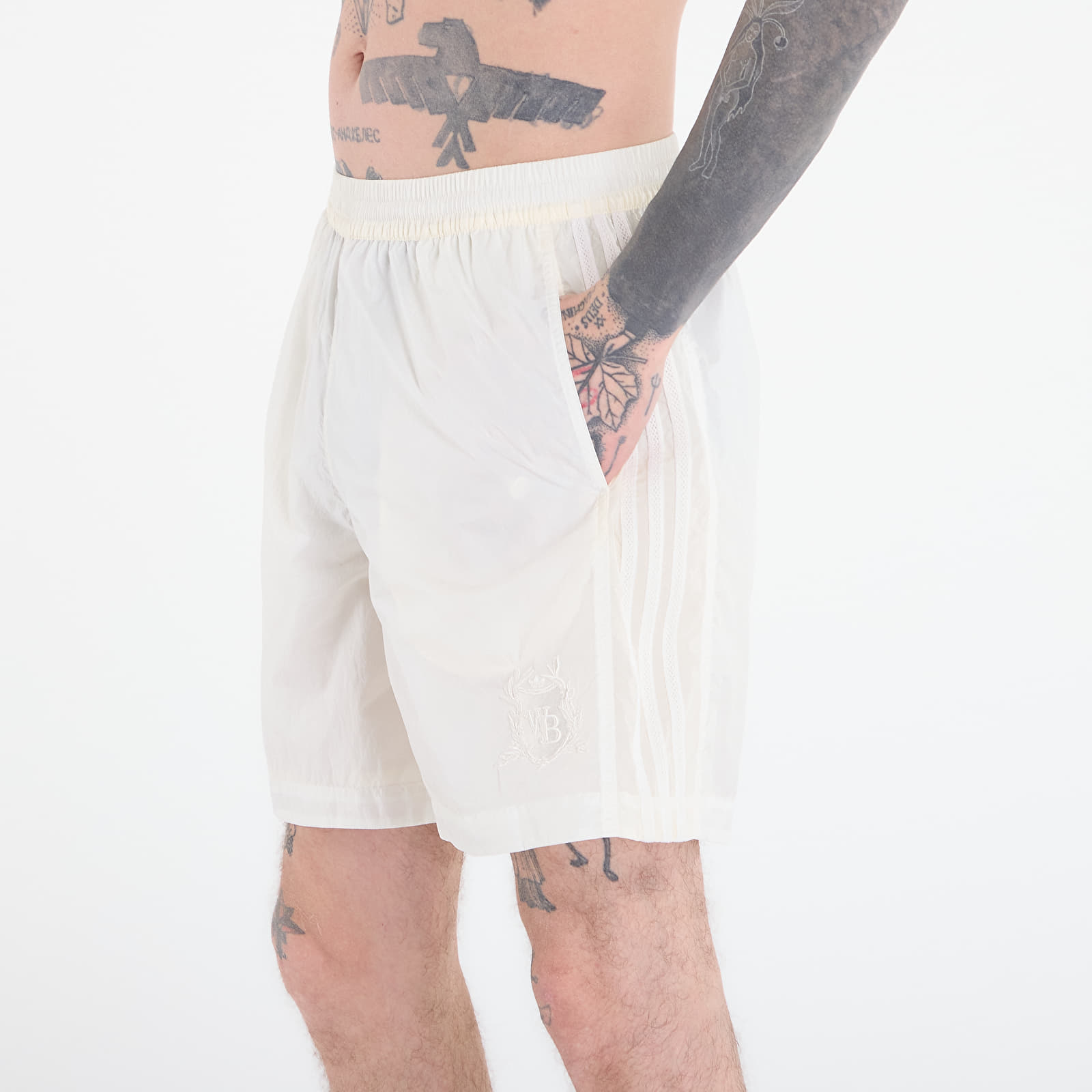 Shorts homme adidas x Wales Bonner Football Shorts Off White