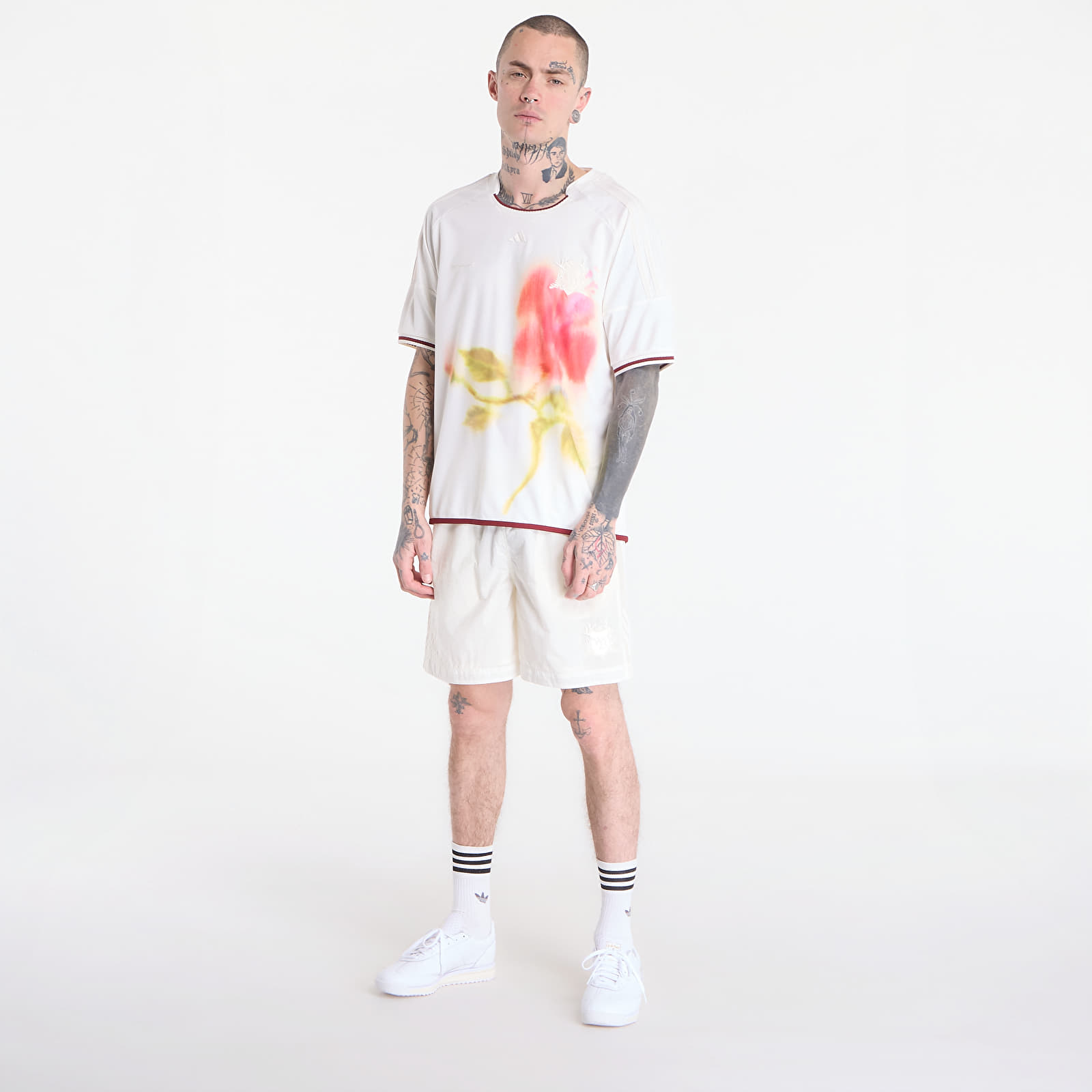 Shorts homme adidas x Wales Bonner Football Shorts Off White