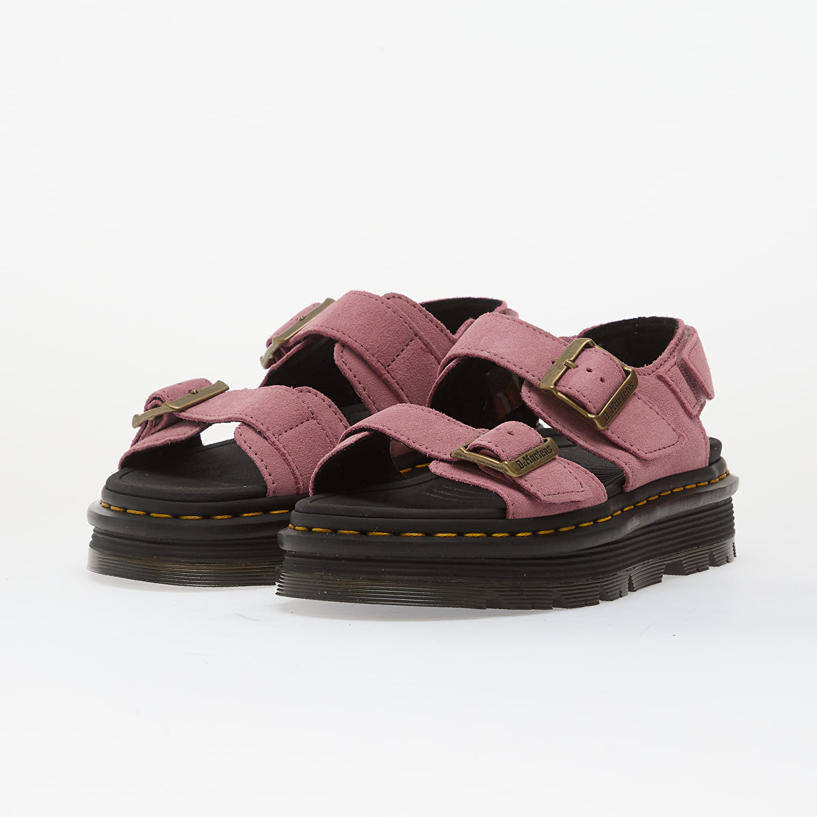 Ženske tenisice Dr. Martens Zebzag Sandal Suede Dusty Rose