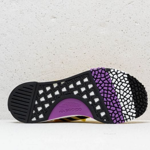 Men s shoes adidas NMD Racer Primeknit Solar Yellow Core Black Shock Purple Footshop