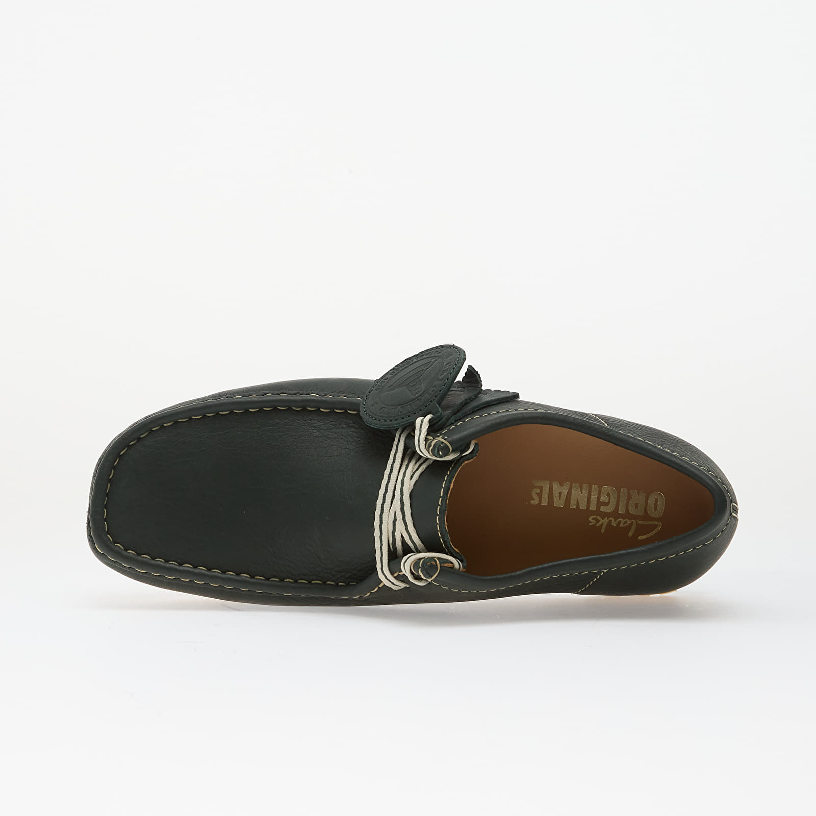 Herren Sneaker und Schuhe Clarks Originals Wallabee RB Dark Green Lea