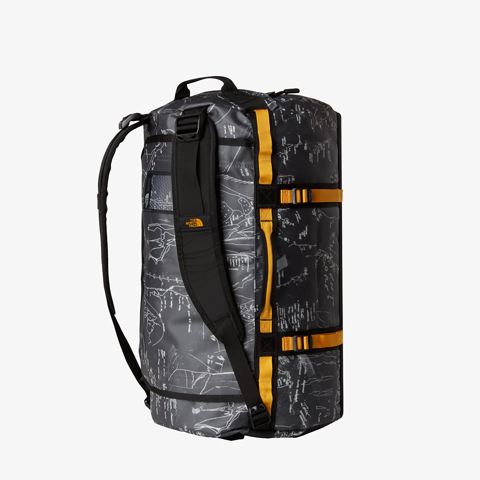 Duffle bag The North Face Base Camp Duffel - S Anthracite Grey Conrad Topos Print/ Summit Gold