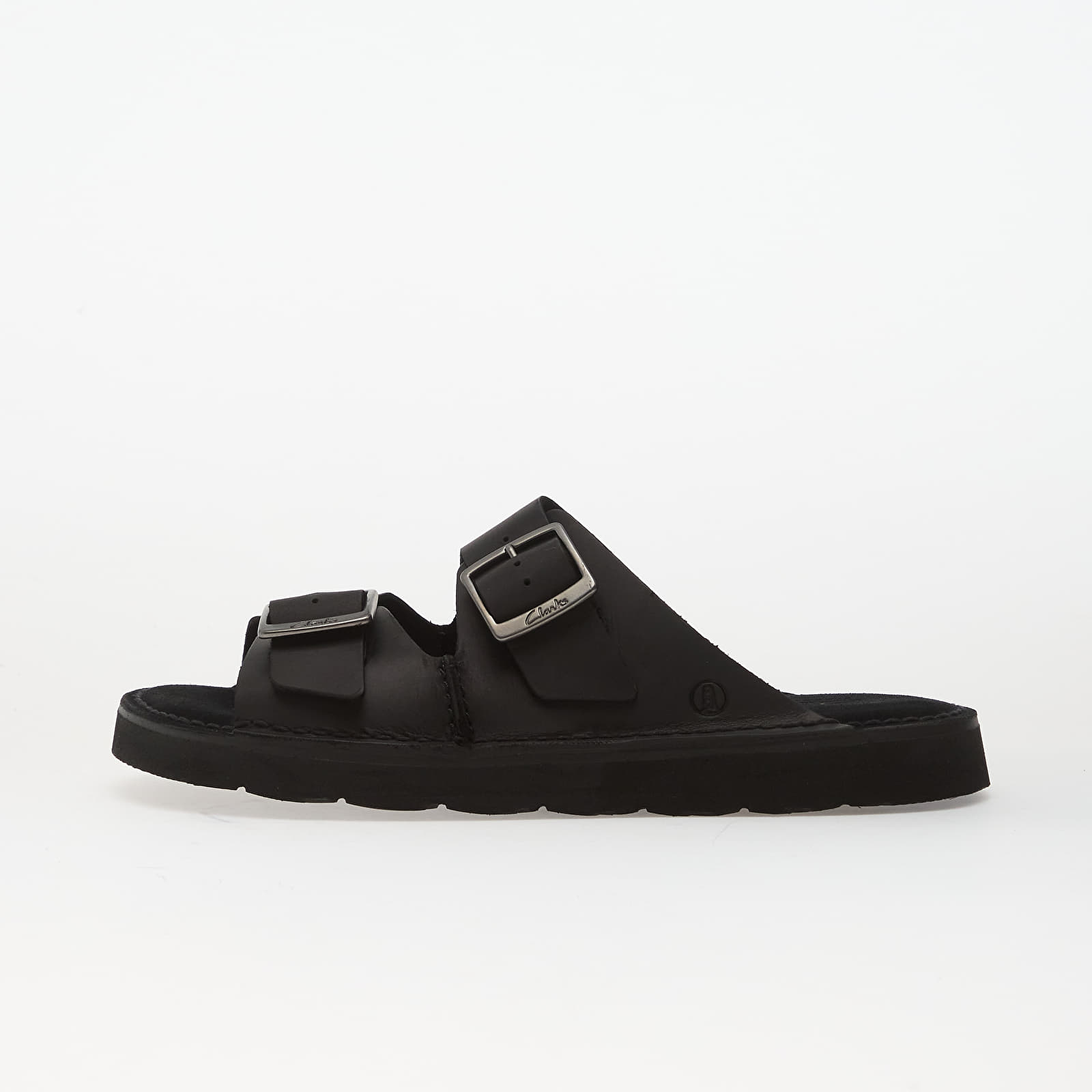 Pánské tenisky a boty Clarks Solsbury Strap Black Leather