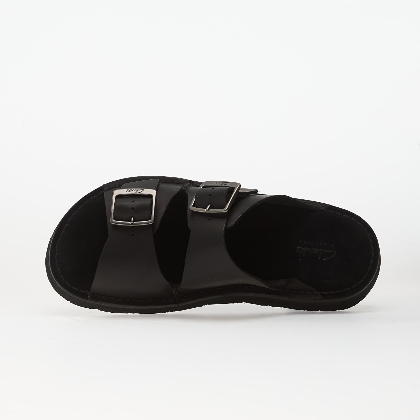 Pánské tenisky a boty Clarks Solsbury Strap Black Leather