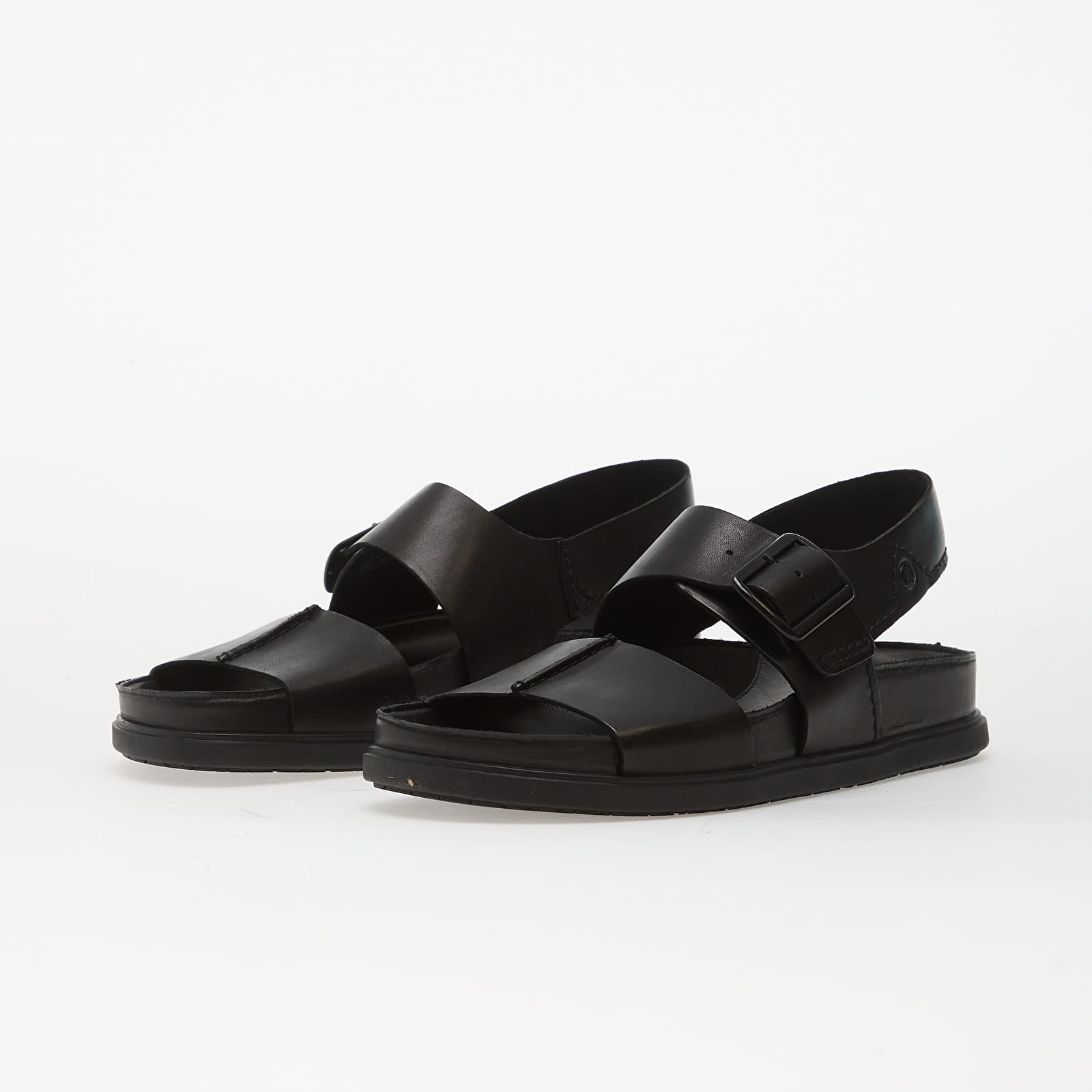 Pánské tenisky a boty Clarks Torford Strap Black Leather