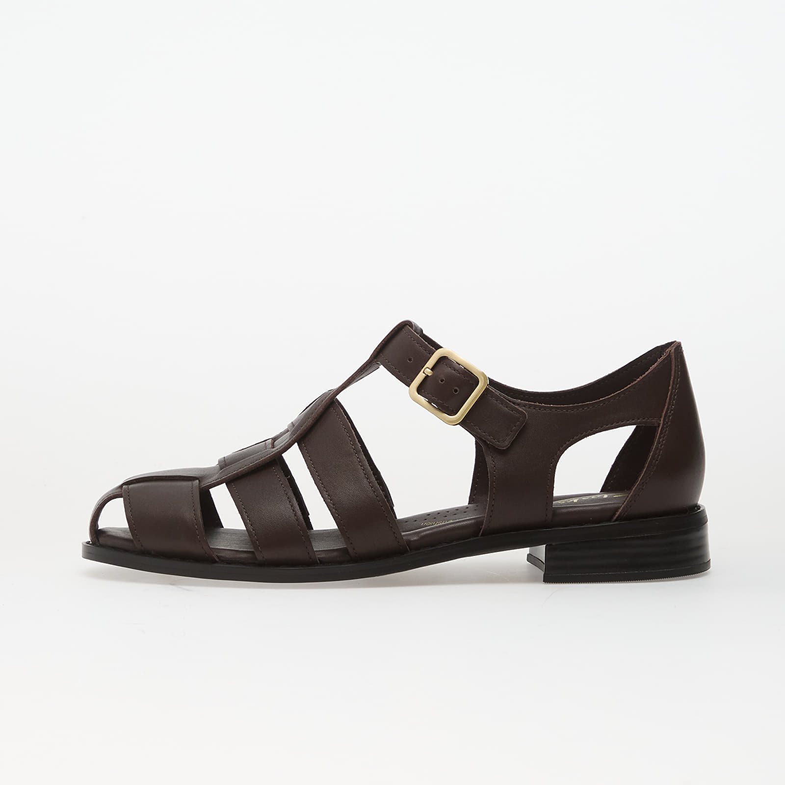 Levně Tenisky Clarks Hana Sun Dark Brown Leather