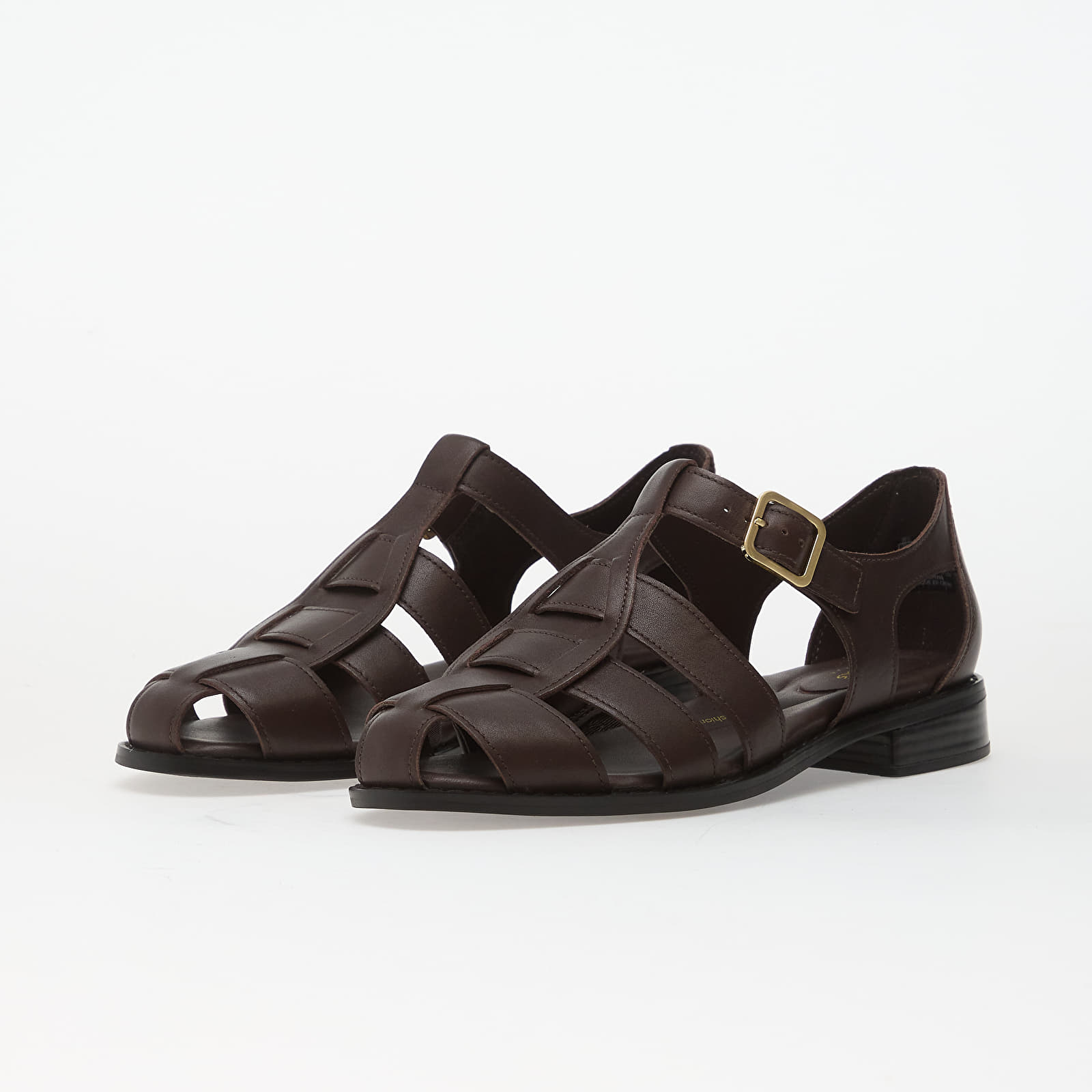 Dámské tenisky a boty Clarks Hana Sun Dark Brown Leather