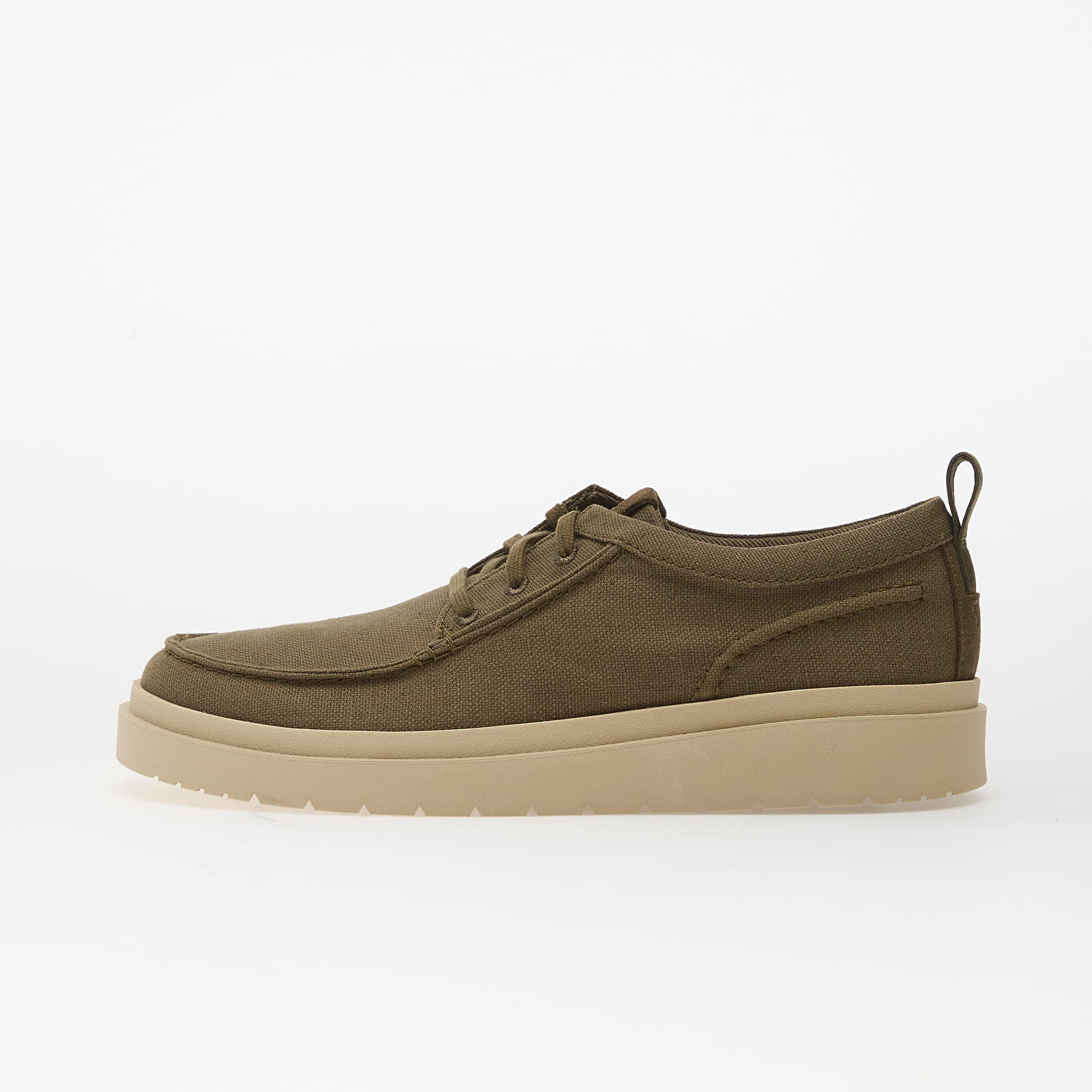 Men's shoes Clarks Polden Moc Olive Canvas