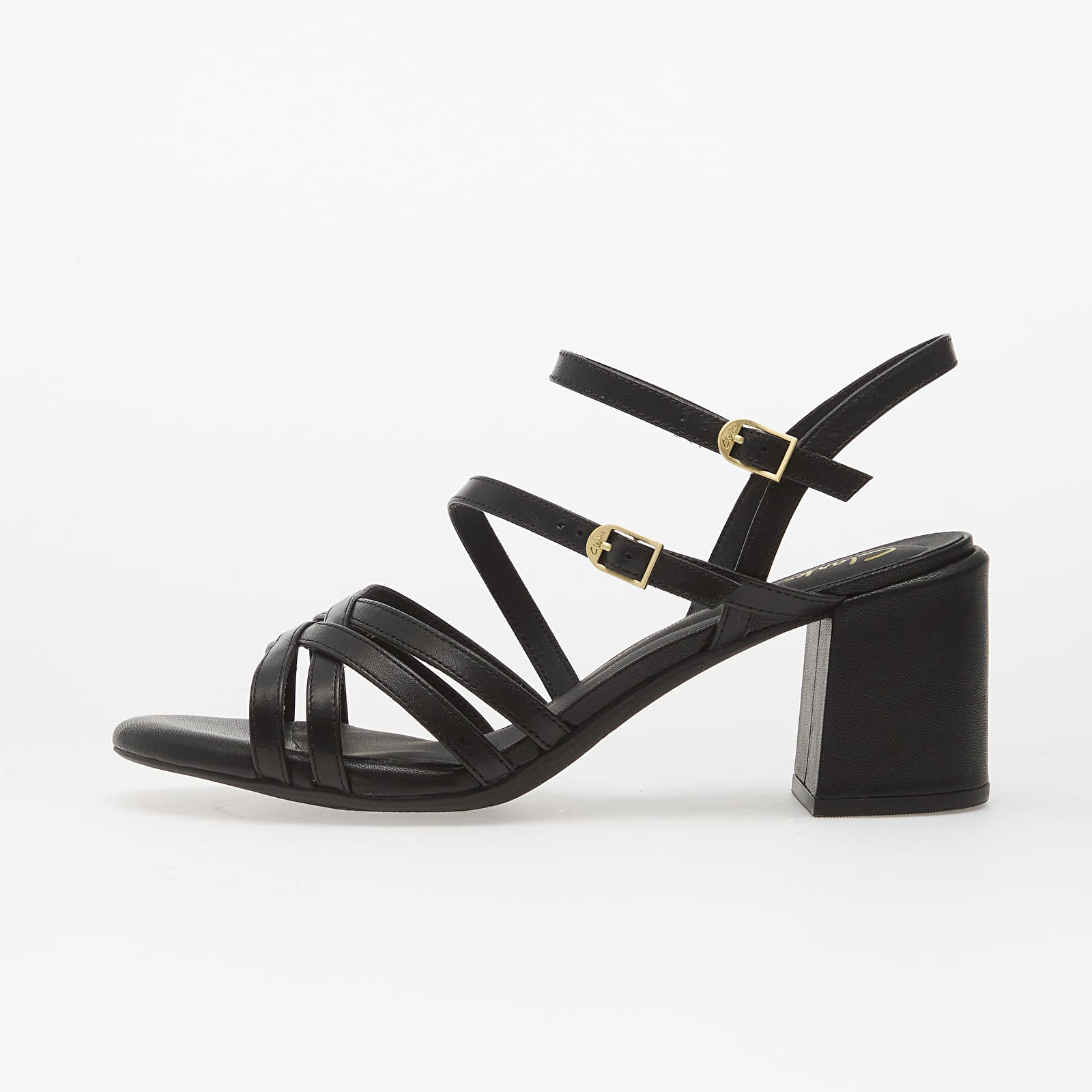 Dámské tenisky a boty Clarks Ezoria Strap Black Leather