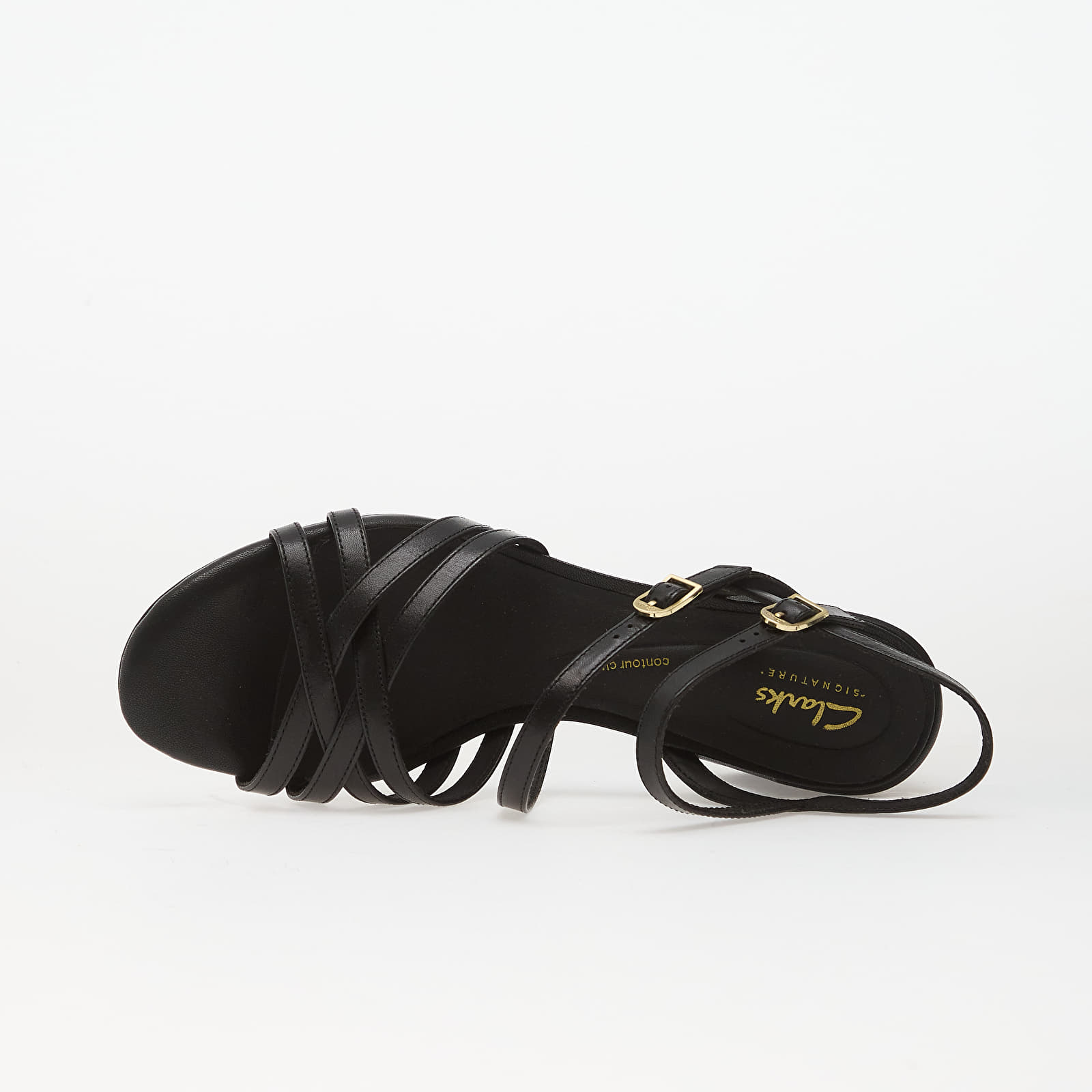 Dámské tenisky a boty Clarks Ezoria Strap Black Leather