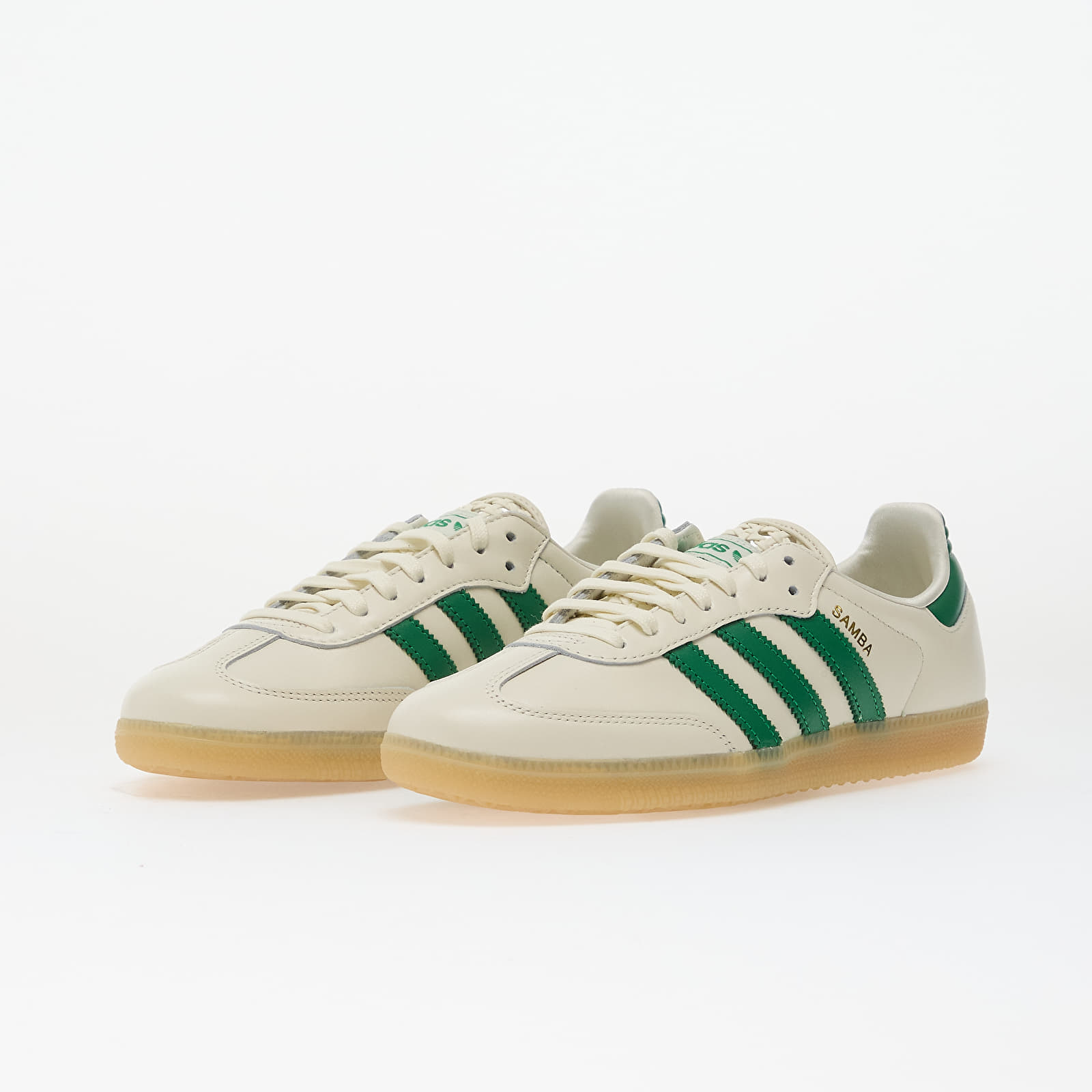 Zapatillas mujer adidas Samba Og W Off White/ Green/ Gold Metallic