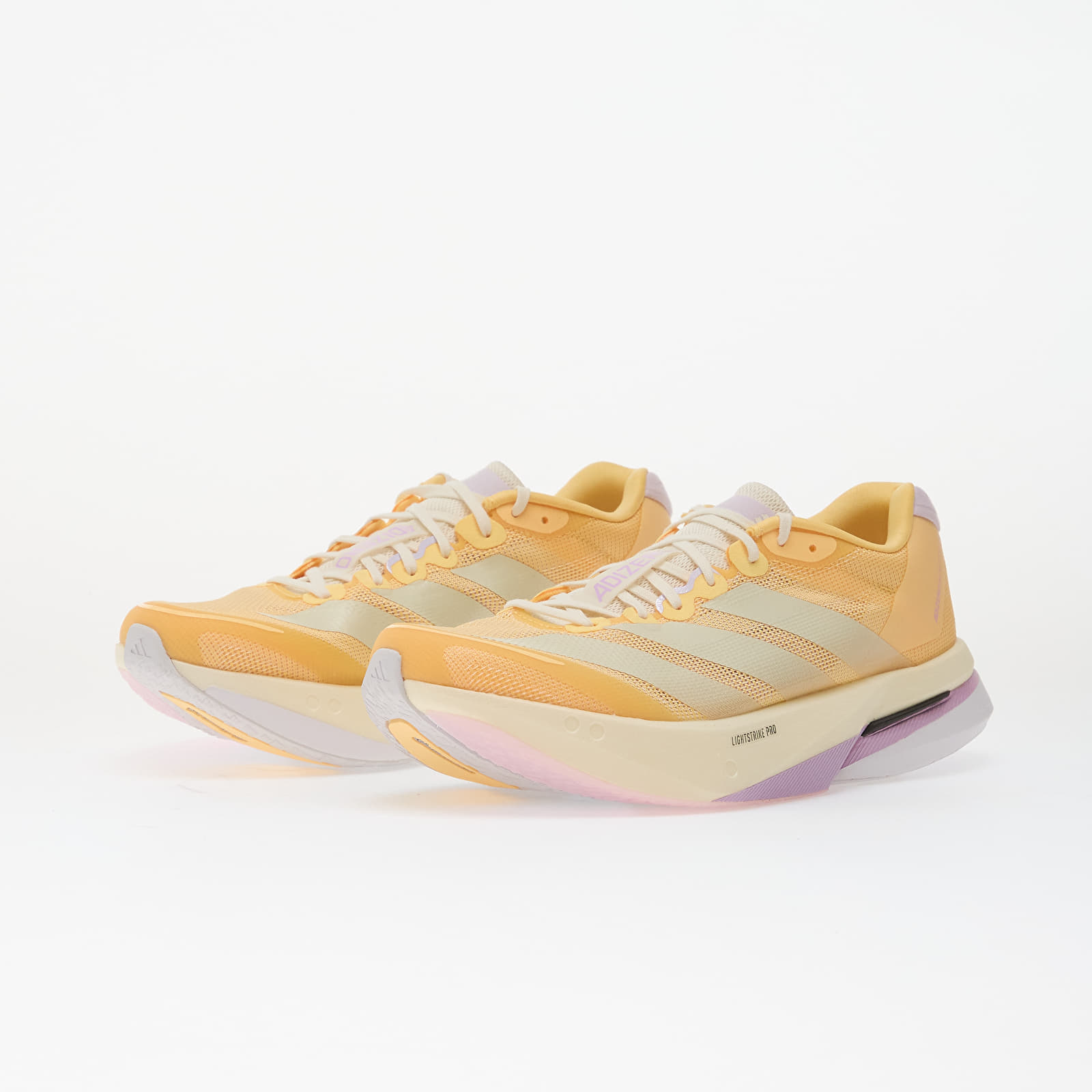 Dámske topánky a tenisky adidas Adizero Boston 13 Ice Tangerine/ Ice Gold Met./ Ice Lavender