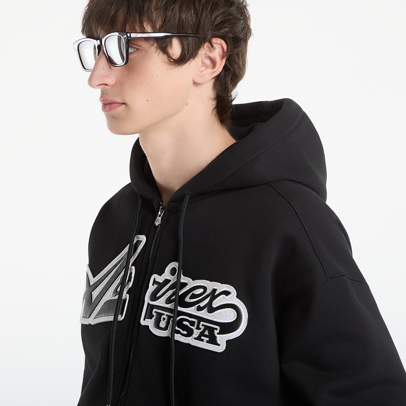 Sweatjacken und Sweatshirts Avirex Script Hoodie Black