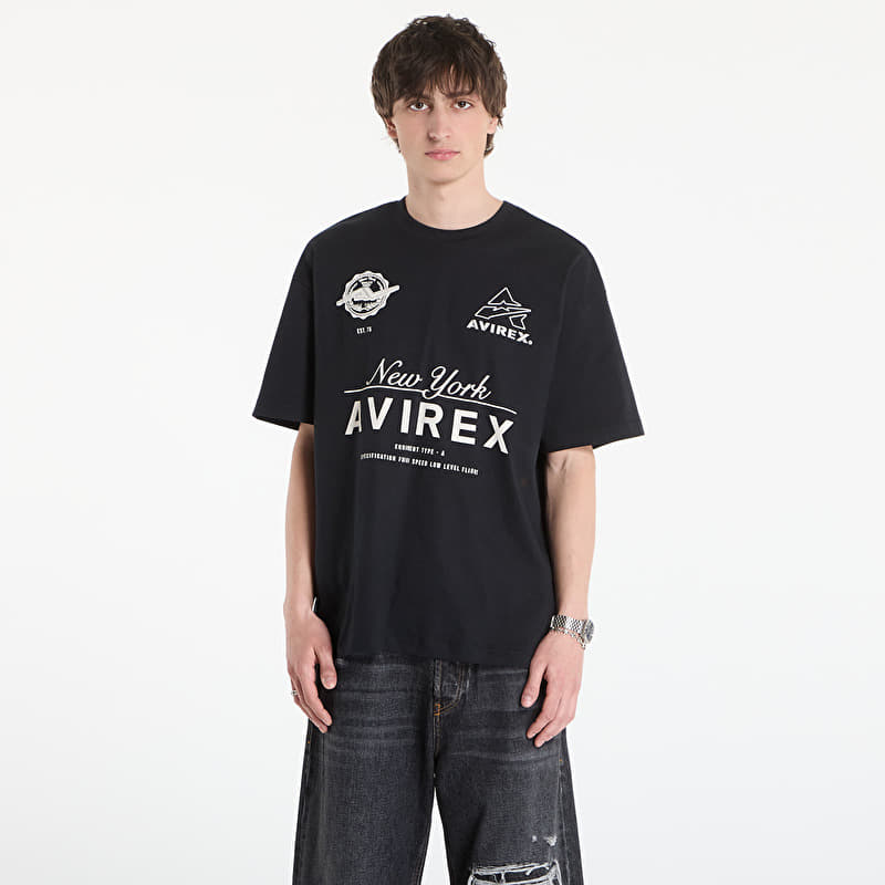 Tričko Avirex Team Avirex Tee Black