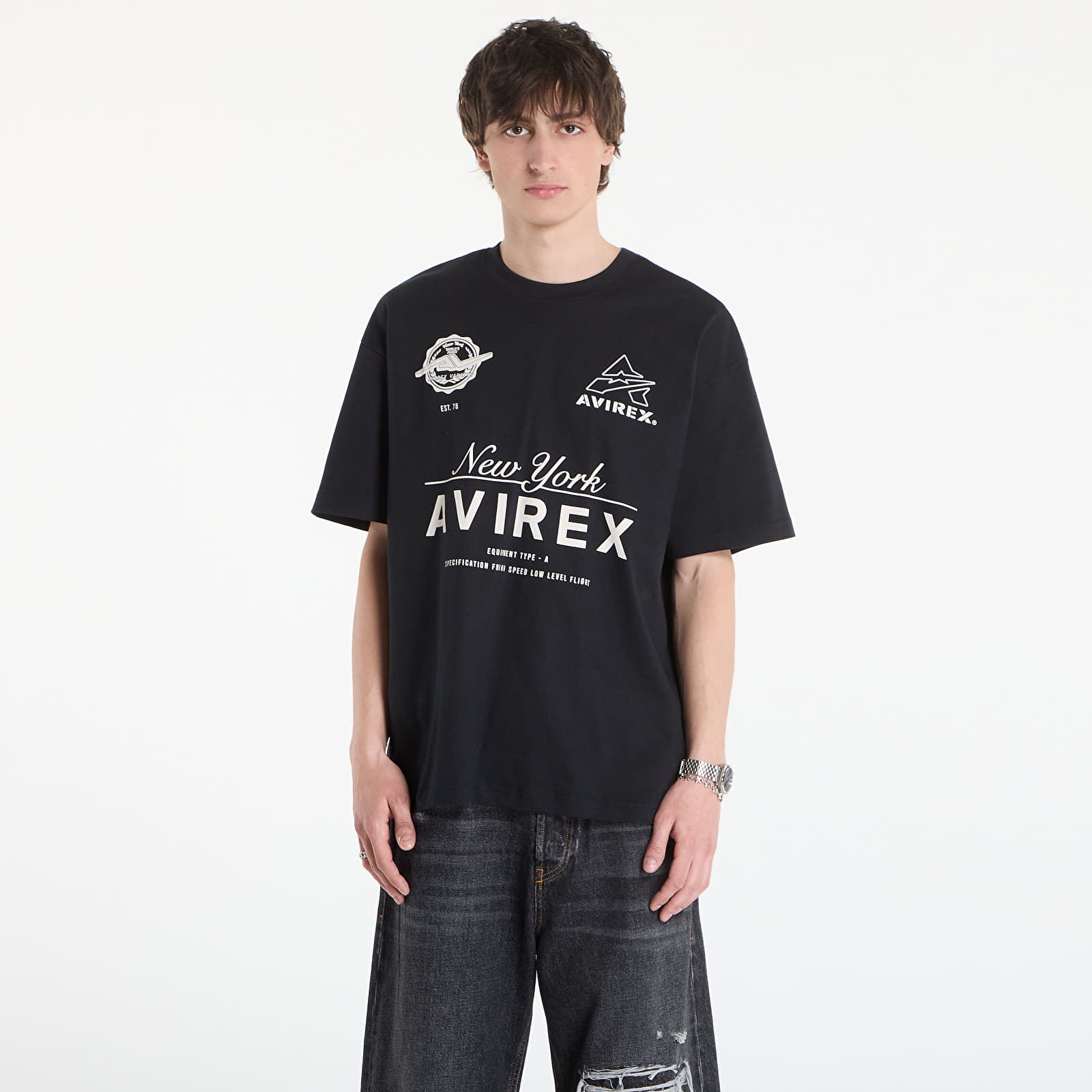 T-Shirts Avirex Team Avirex Tee Black