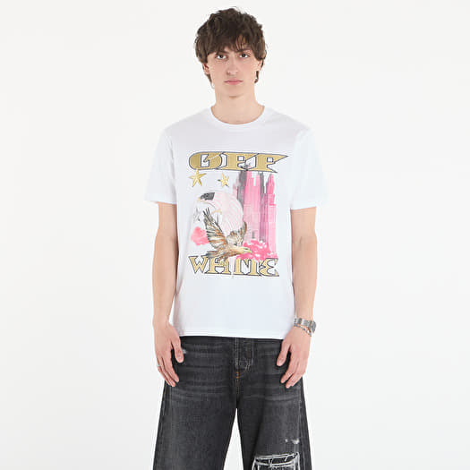 T-shirt Off-White Allover Frame Slim S/S Tee White