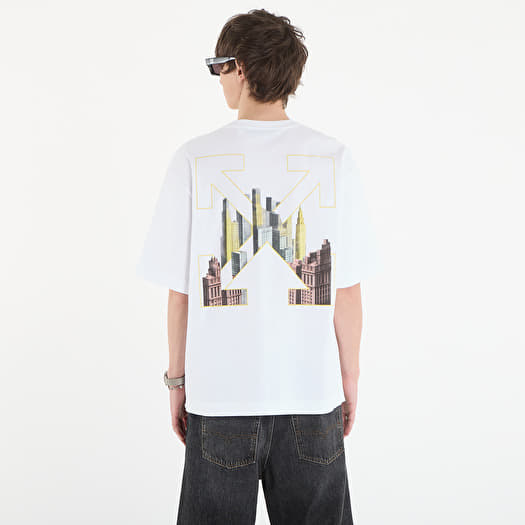 美品 21AW Off-White オフホワイト 半袖 palace arrowreg t-shirt Tシャツ カットソー オーバーサイズ S ホワイト レディース 古着 中古 USED 美品 21AW Off-White オフホワイト 半袖 palace arrowreg t-shirt T