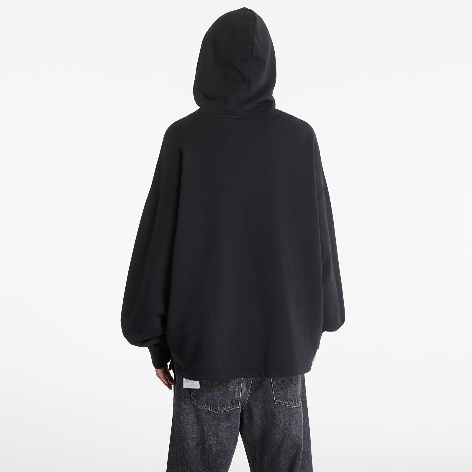 Vyriški džemperiai su gobtuvais Off-White Big Frame Wrld Loose Hoodie Black